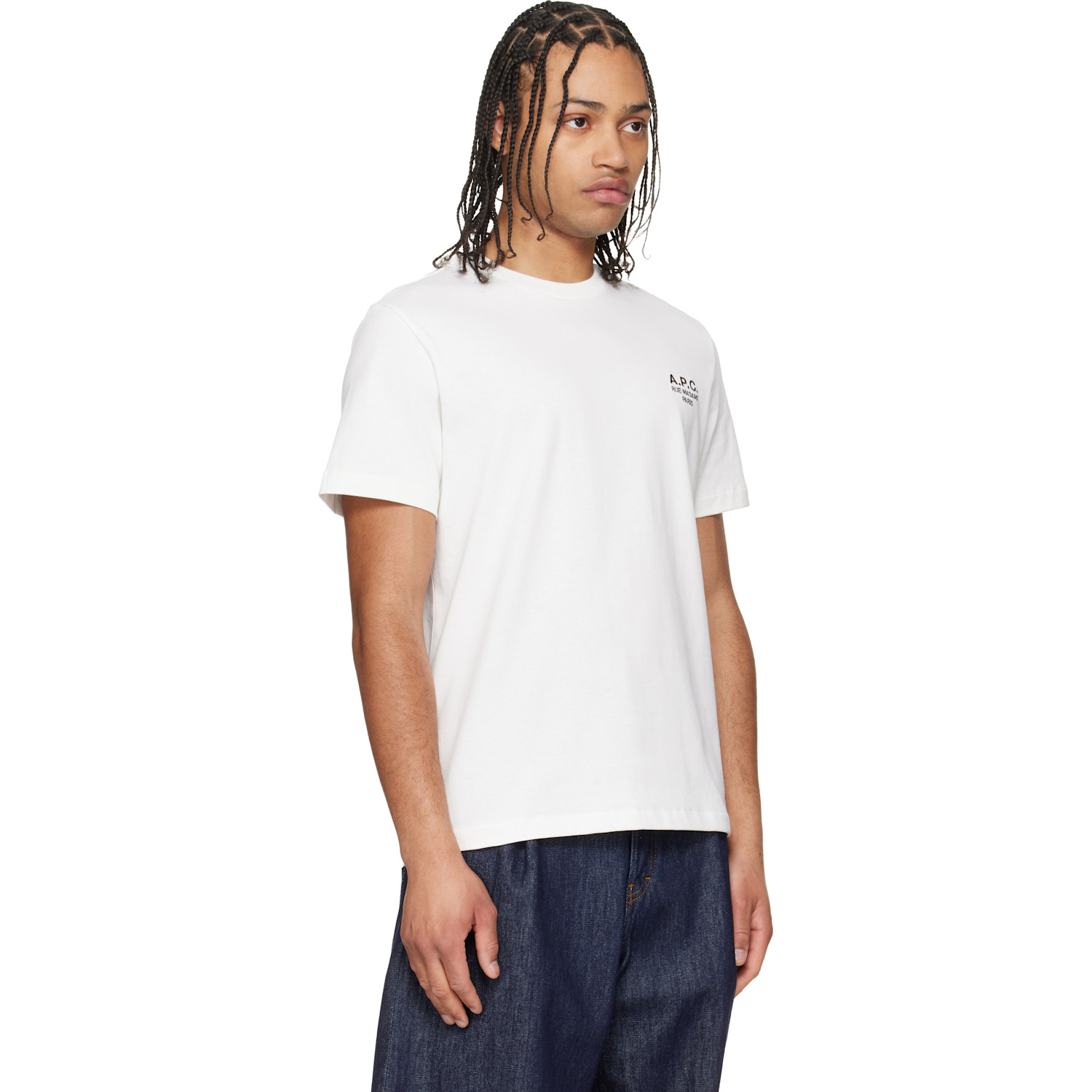  A.p.c. White Standard 'rue Madame' T-shirt 