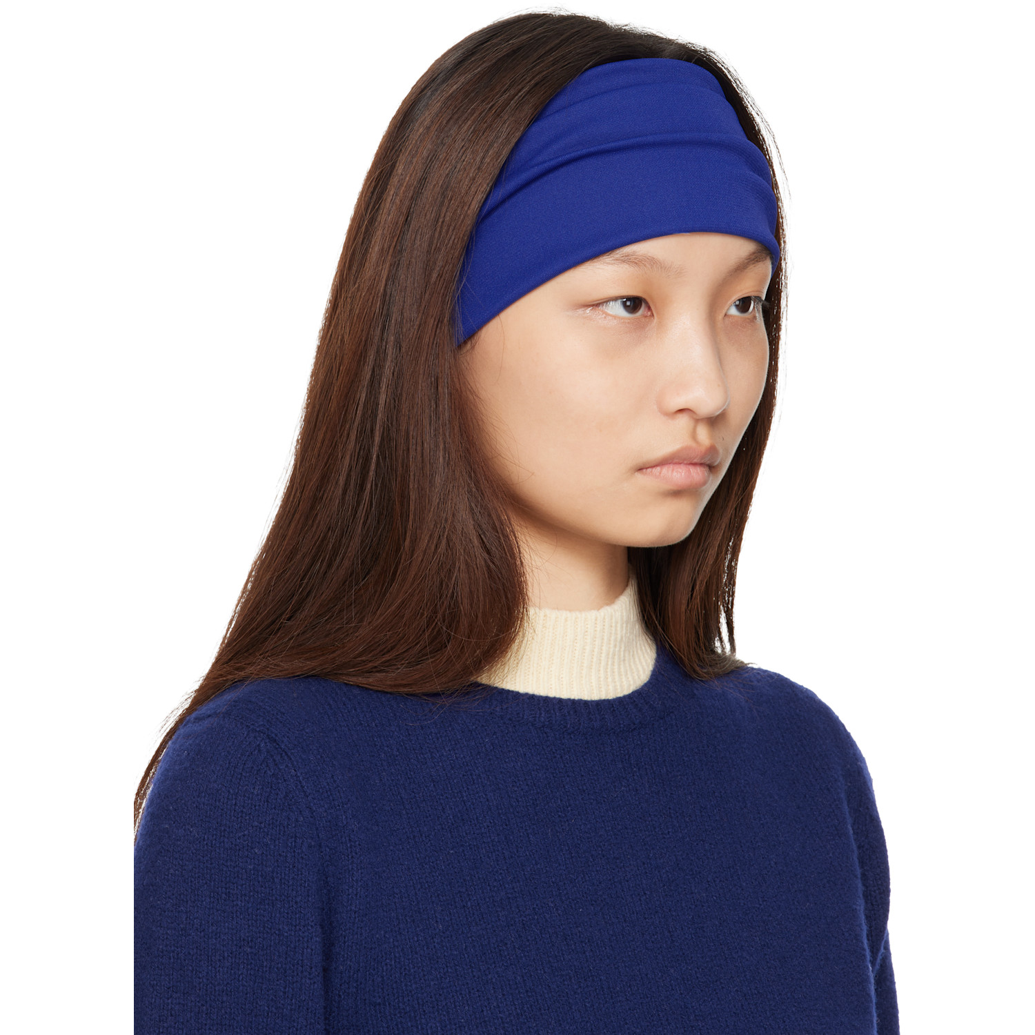  Lanvin Blue Grosgrain Headband 