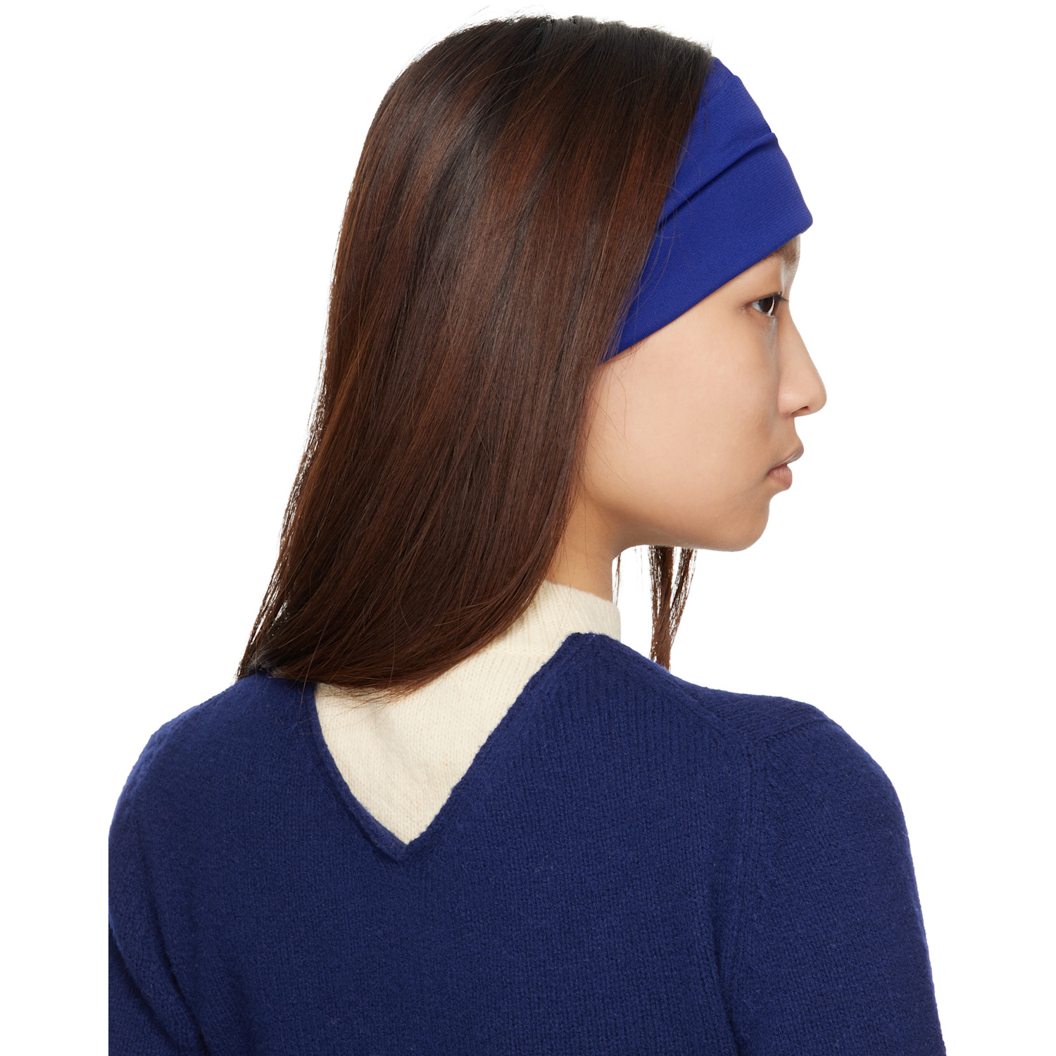  Lanvin Blue Grosgrain Headband 
