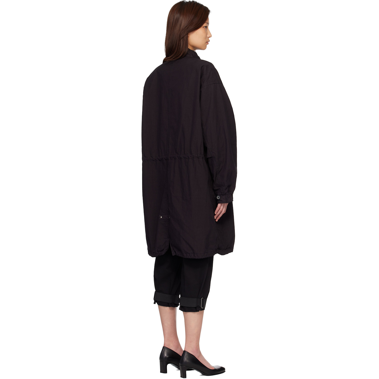  Coor Black Garment Dyed Fishtail Parka 
