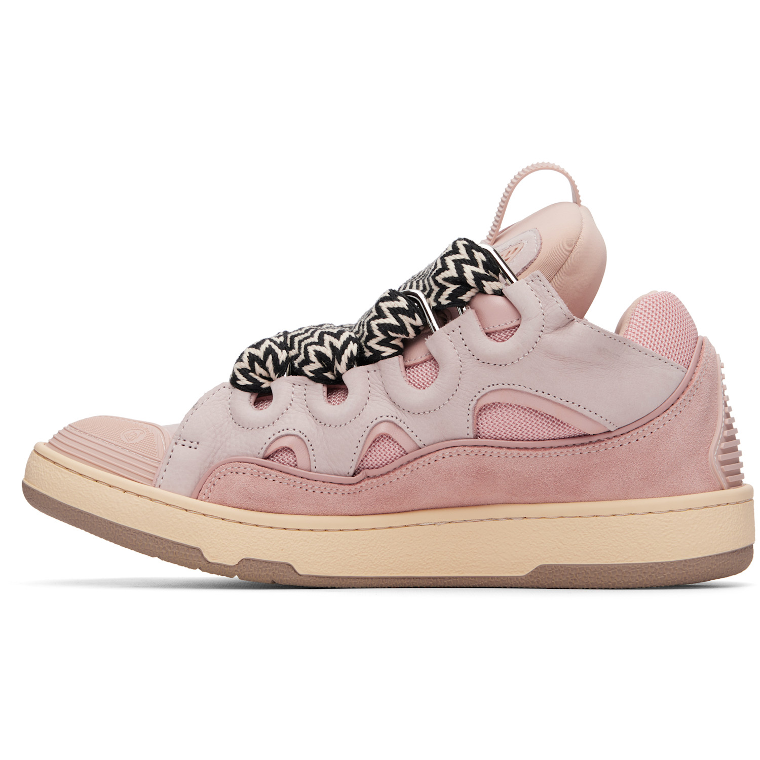  Lanvin Pink Curb Sneakers 
