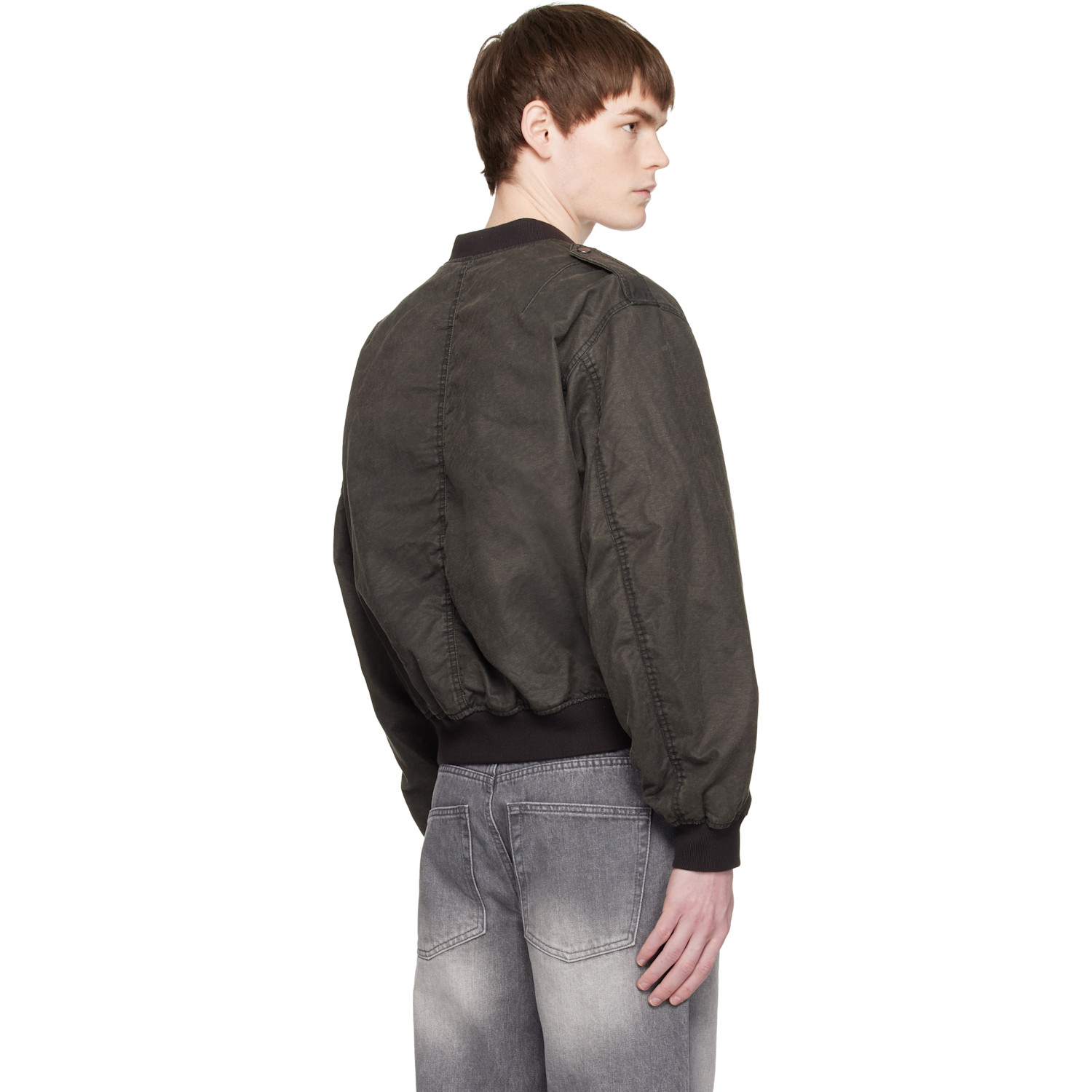  Coor Brown Stone Washed L2b Bomber Jacket 