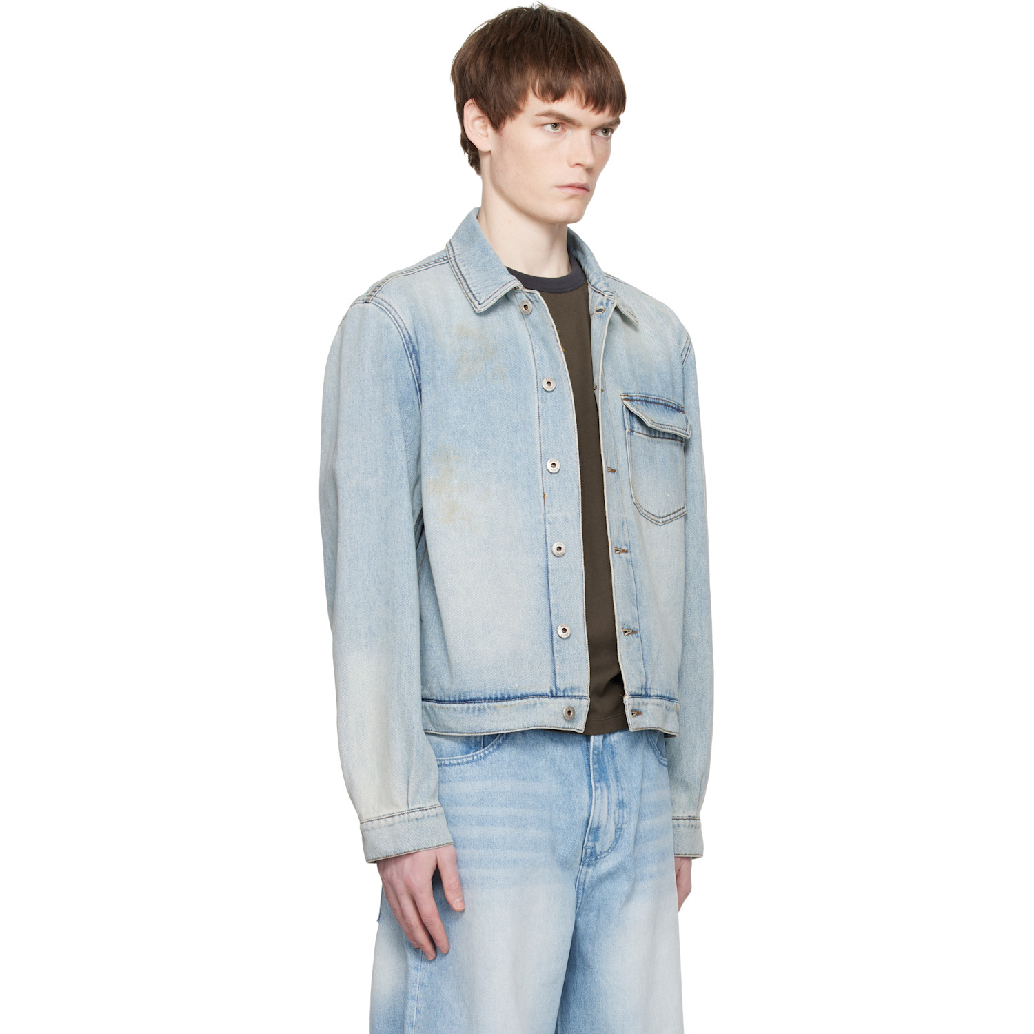  Coor Blue Riosell One Pocket Trucket Denim Jacket 