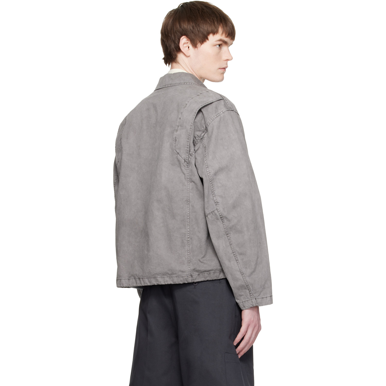  Coor Gray Organic Cotton Washed Mk-3 Jacket 