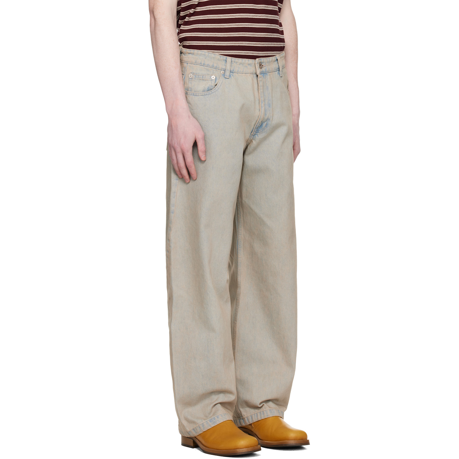  Coor Beige Back Side Tinted Jeans 