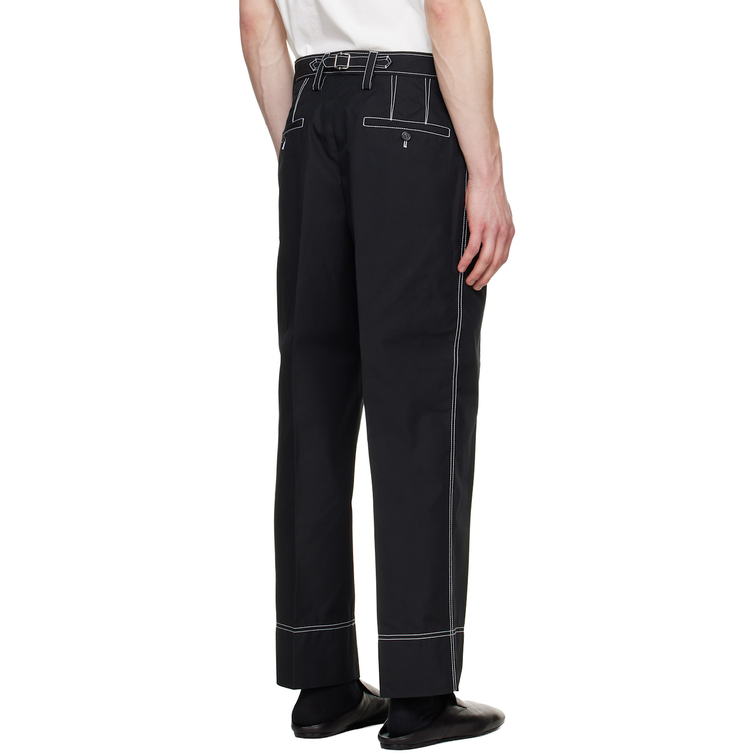  Lanvin Black Workwear Trousers 