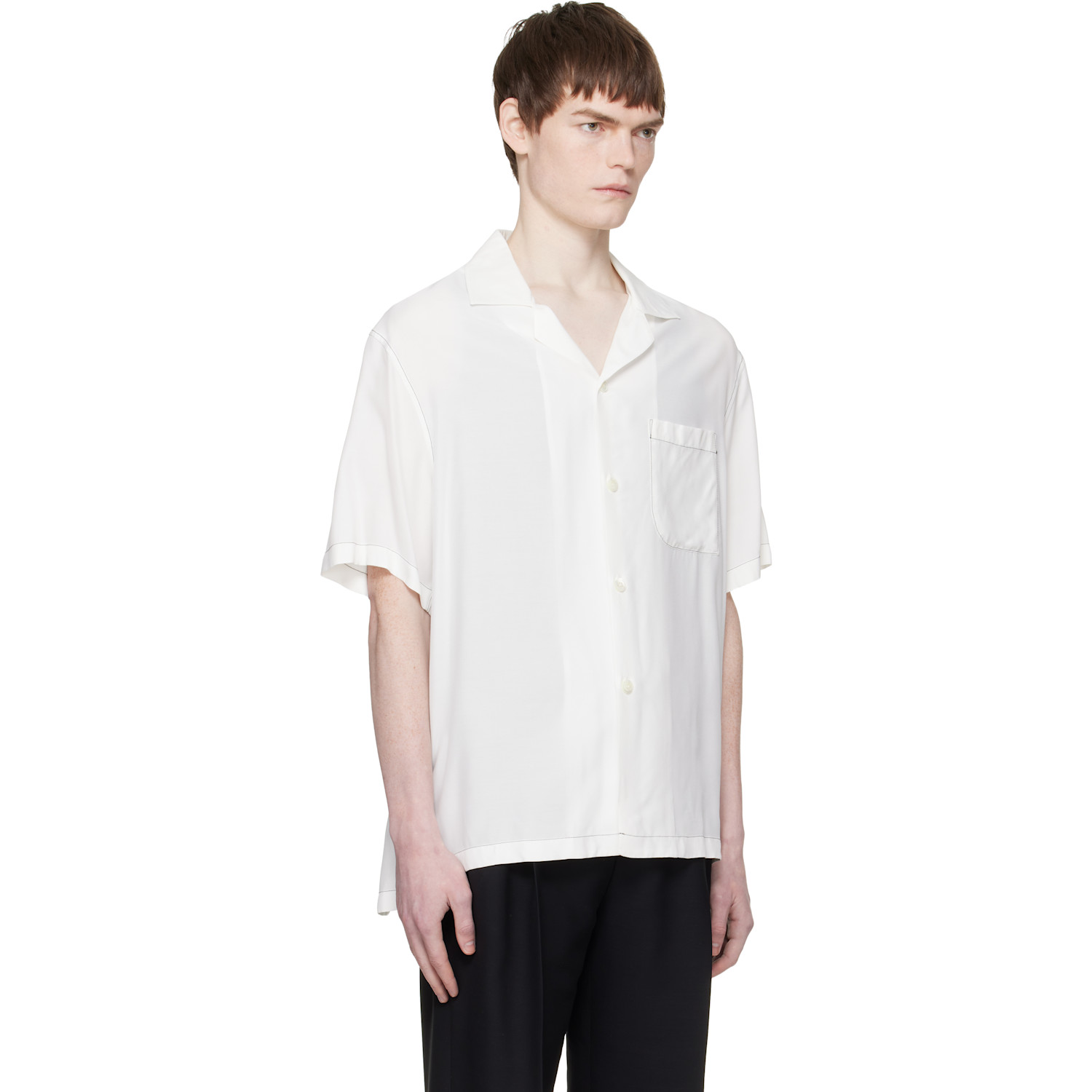  Lanvin White 'mother And Daughter' Print Shirt 