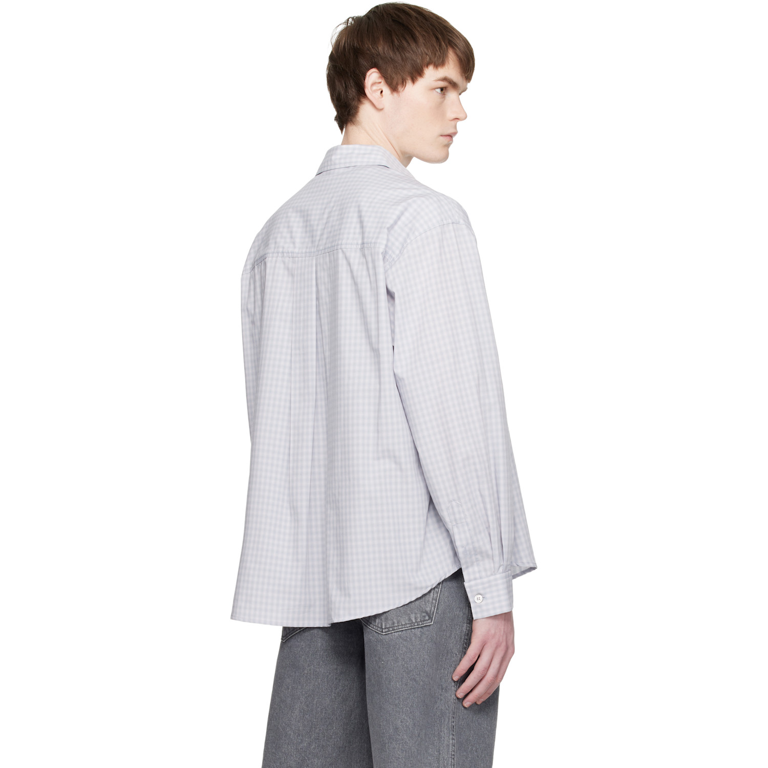  Coor Blue Micro Ombre Check Shirt 