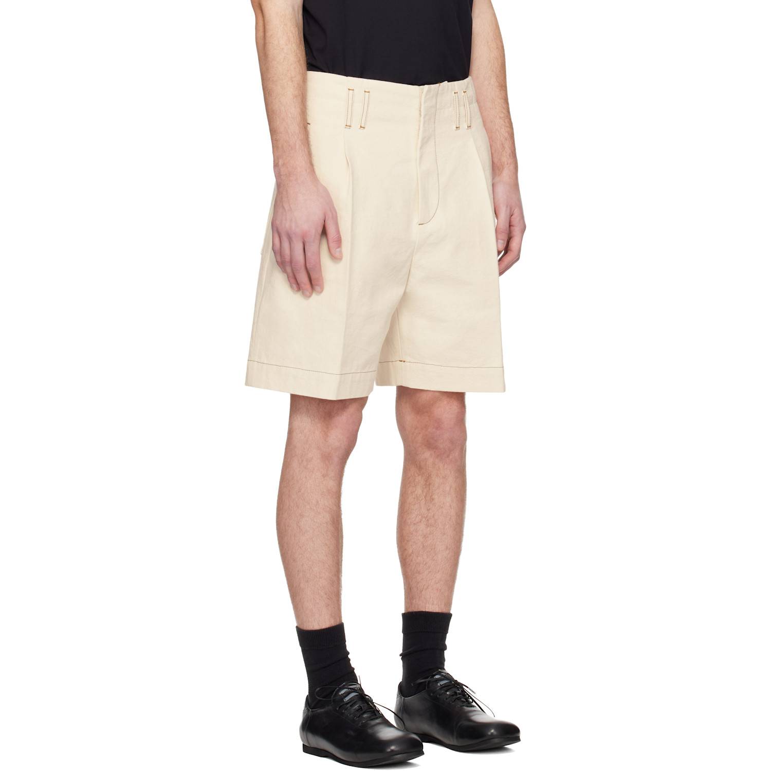  Lanvin Off-white High-waisted Shorts 
