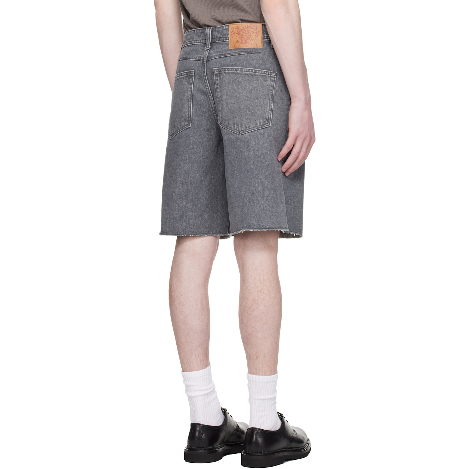 Coor Gray Washed Cutoff Denim Shorts 
