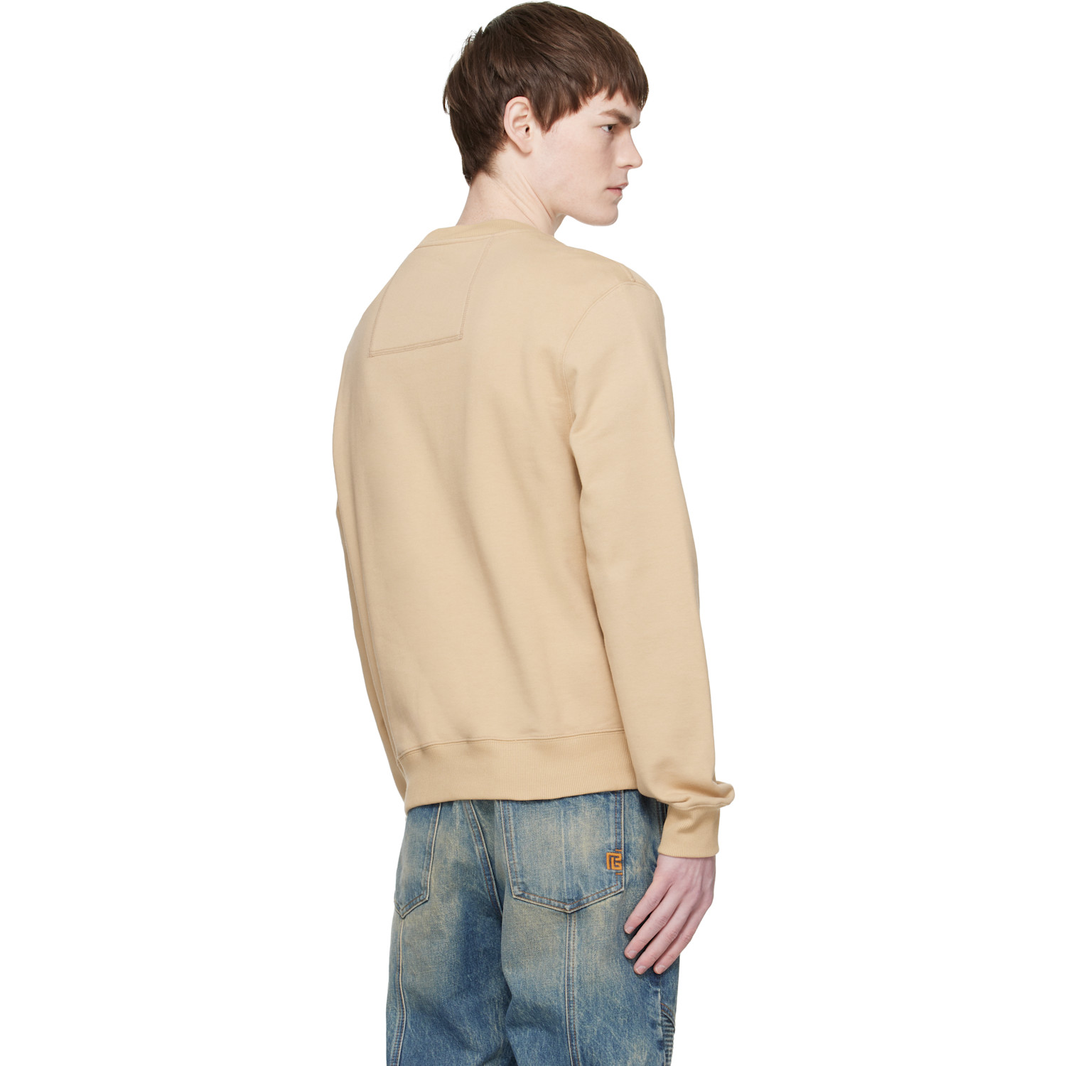  Lanvin Tan 'lanvin Ribbon' Sweatshirt 