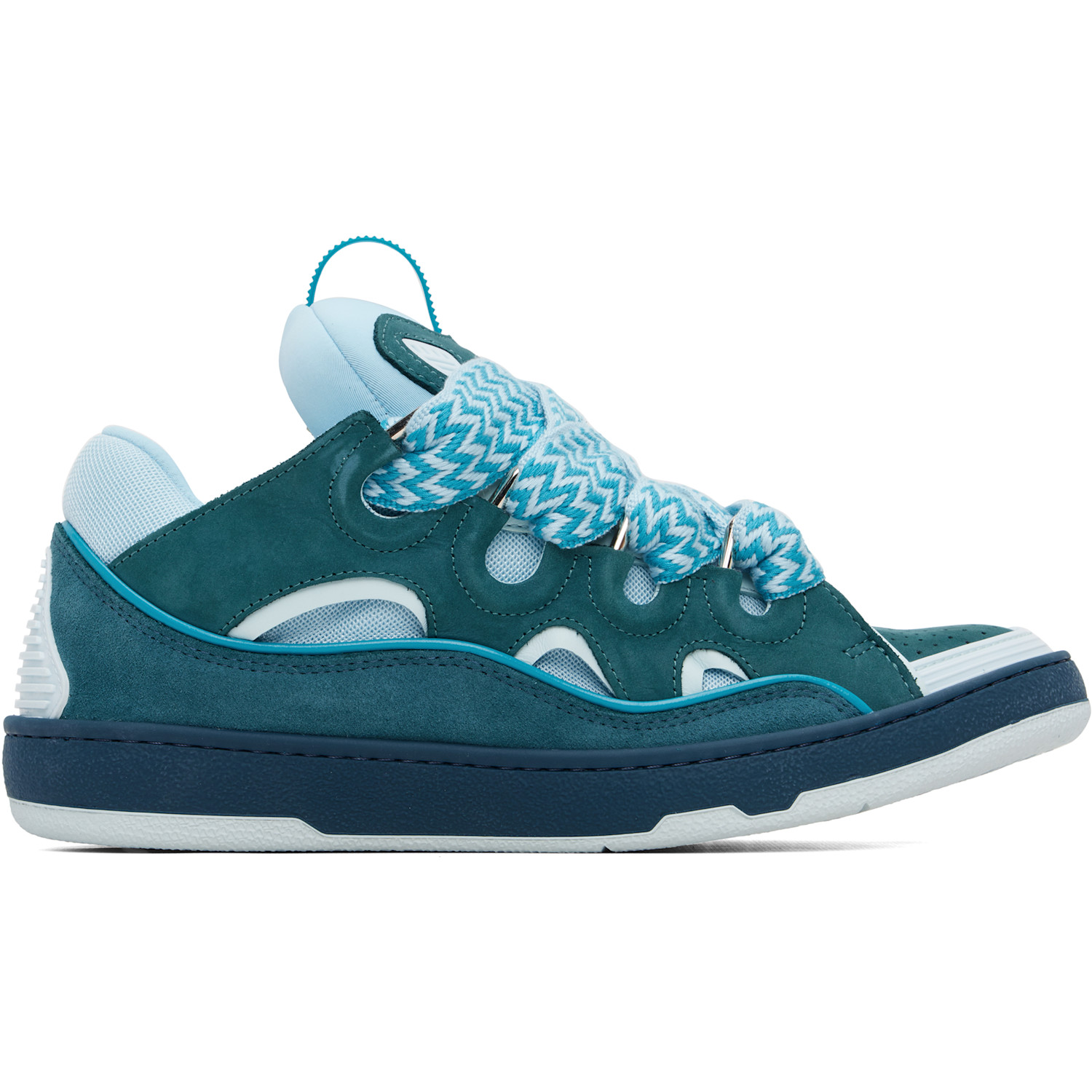 Lanvin Navy Curb Sneakers | Smart Closet