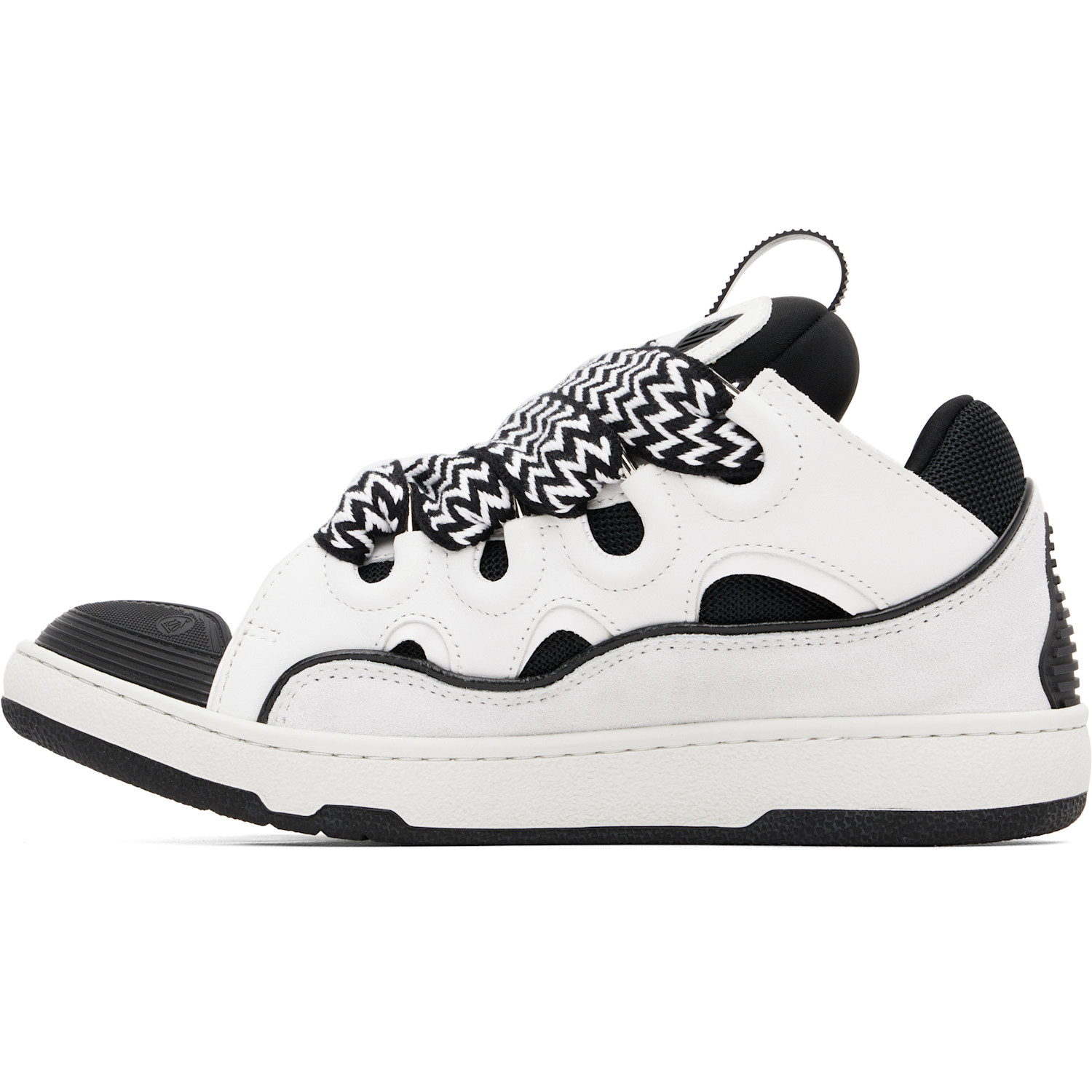  Lanvin White Curb Sneakers 