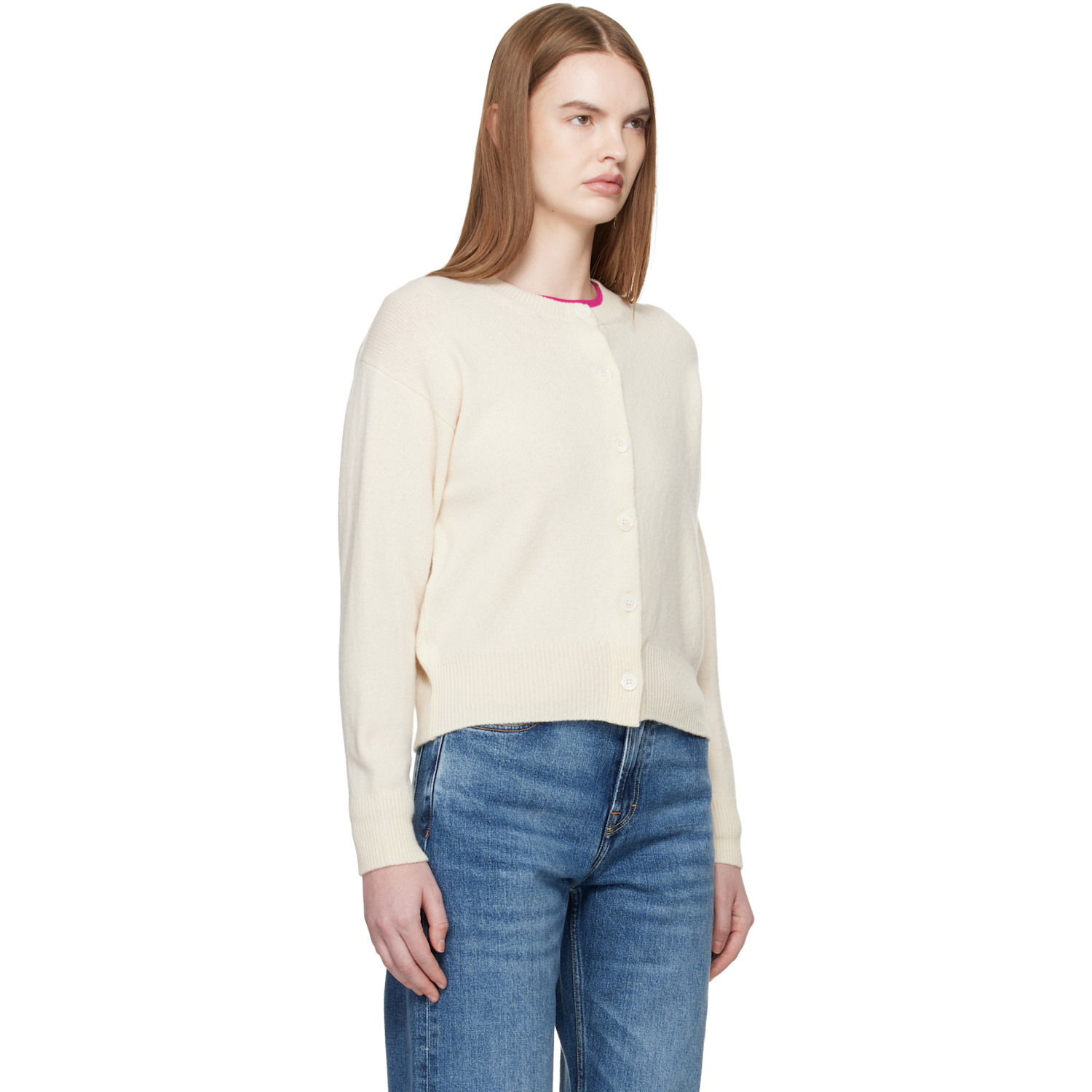  &daughter Off White Ada Crewneck Cardigan 
