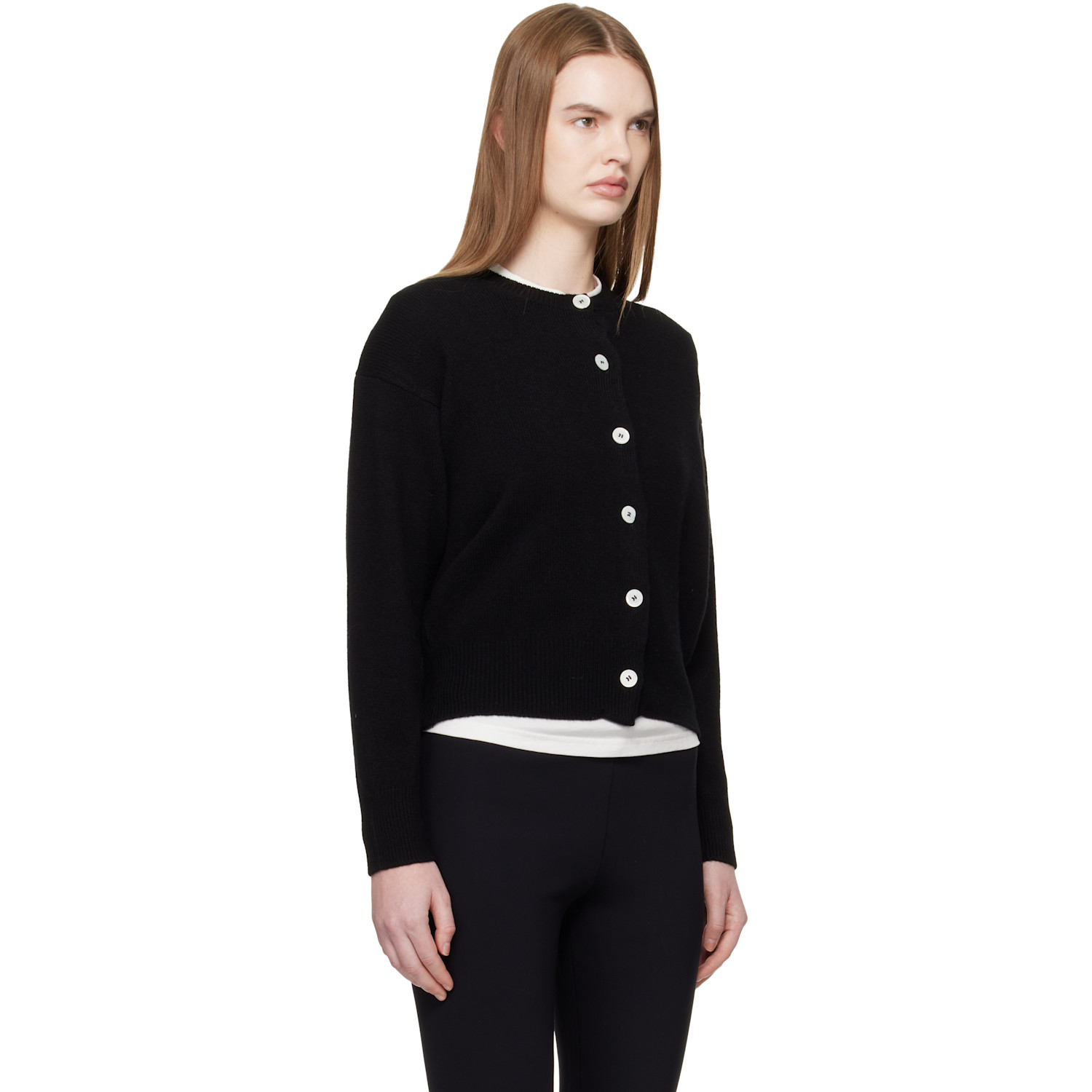  &daughter Black Ada Crewneck Cardigan 
