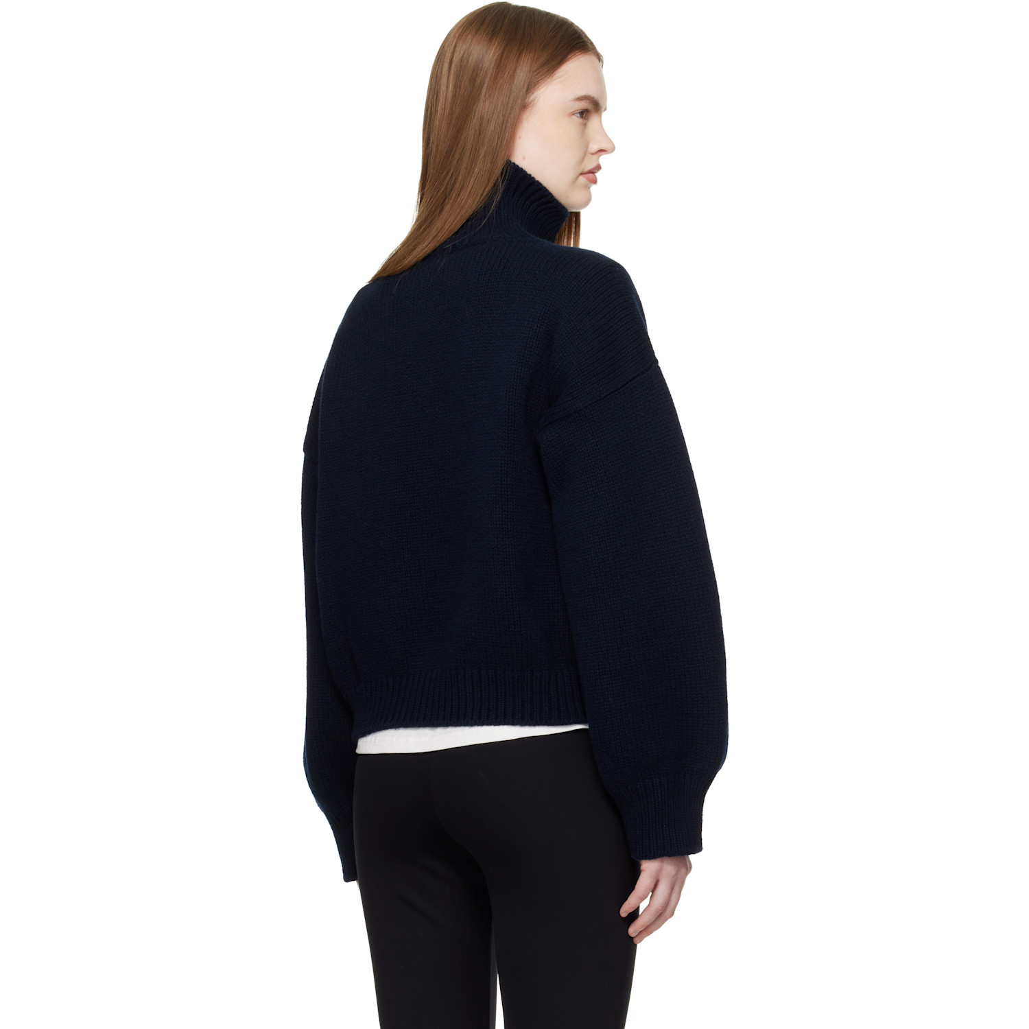  &daughter Navy Caragh Crop Turtleneck 