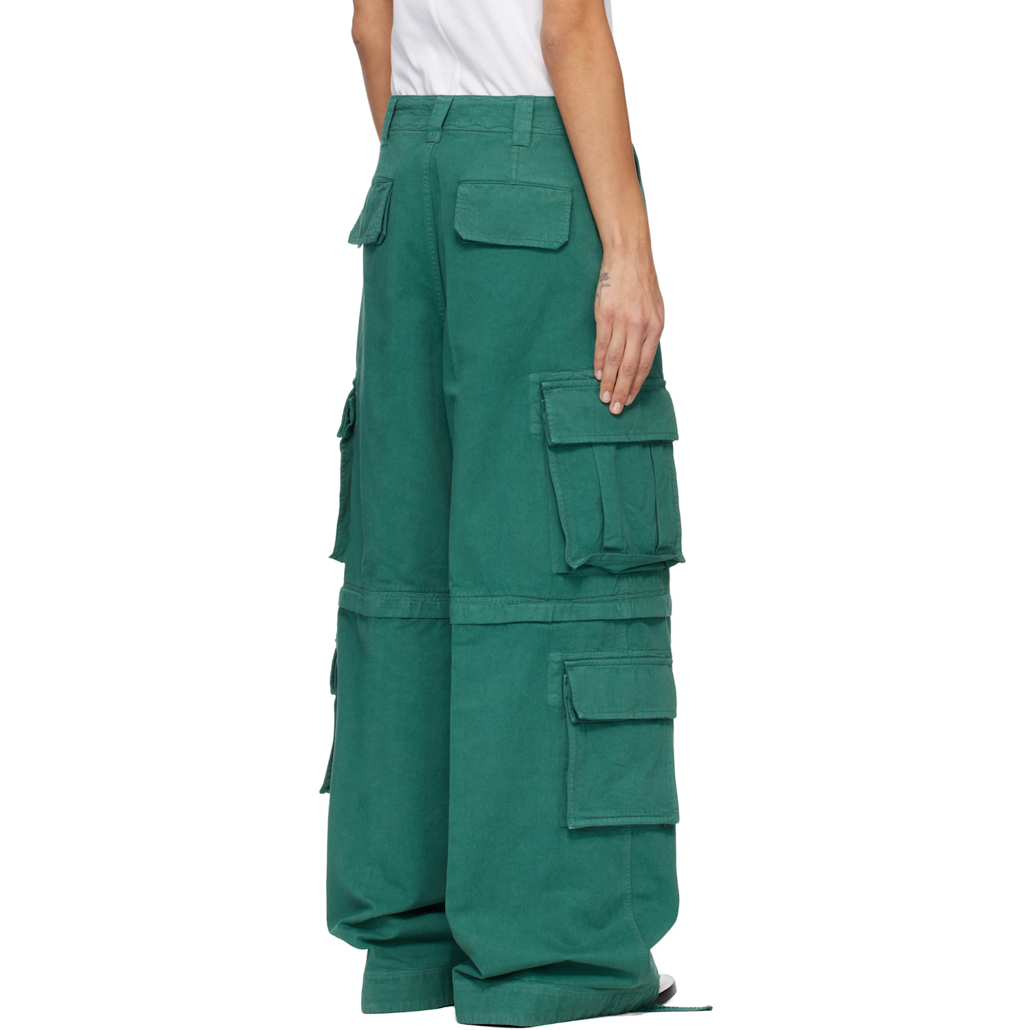  Erl Green Zip-off Cargo Pants 