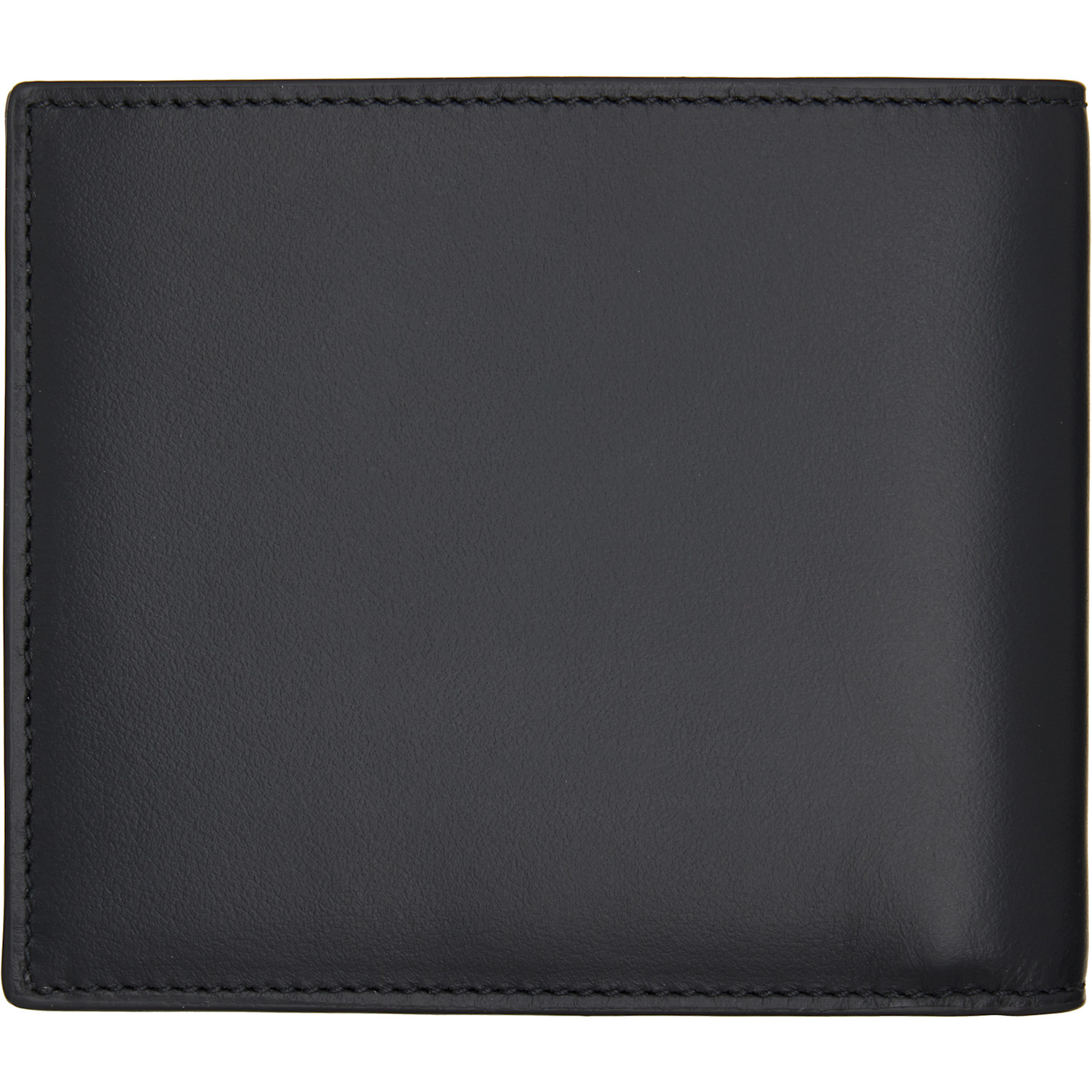  Paul Smith Black Leather 'signature Stripe Block' Billfold Wallet 