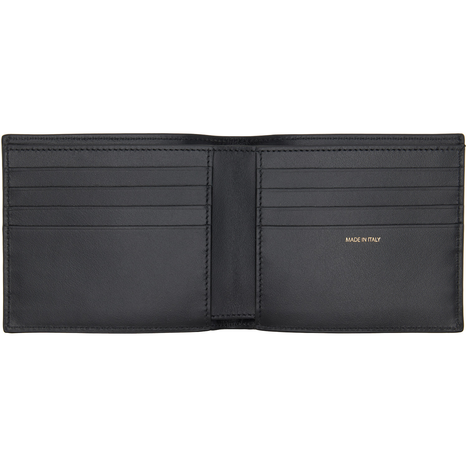  Paul Smith Black Leather 'signature Stripe Block' Billfold Wallet 