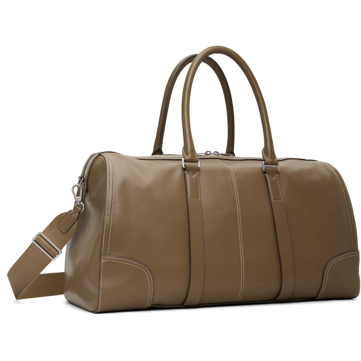  Paul Smith Taupe Duffle Crossbody Bag 