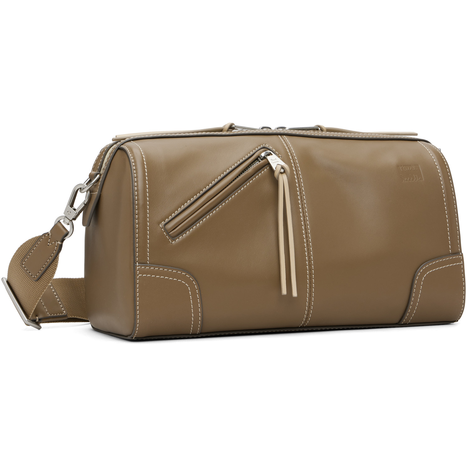  Paul Smith Taupe Leather Crossbody Bag 