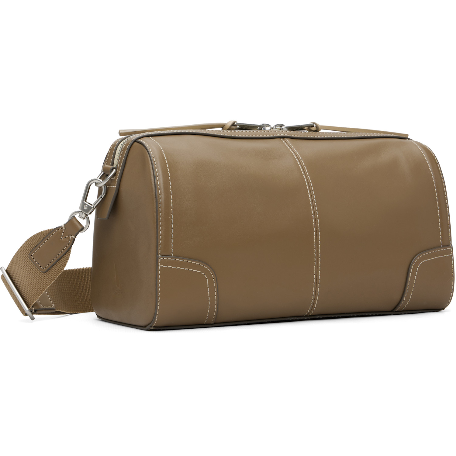  Paul Smith Taupe Leather Crossbody Bag 