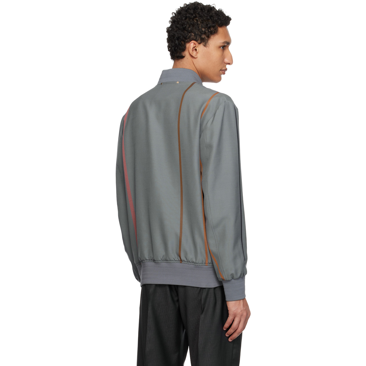  Paul Smith Purple Regular Fit Bomber Jacket 