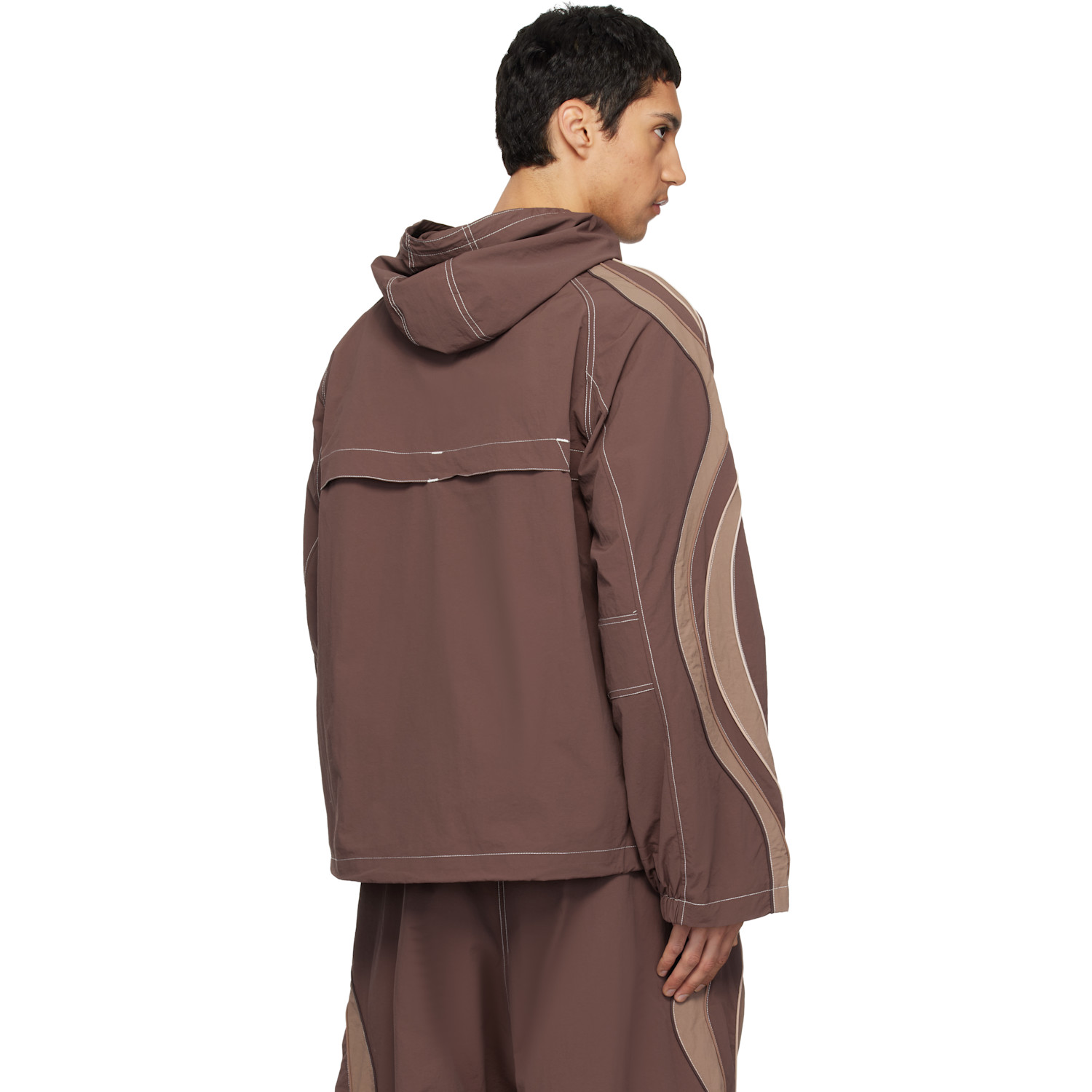  Erl Brown Ufo Track Jacket 