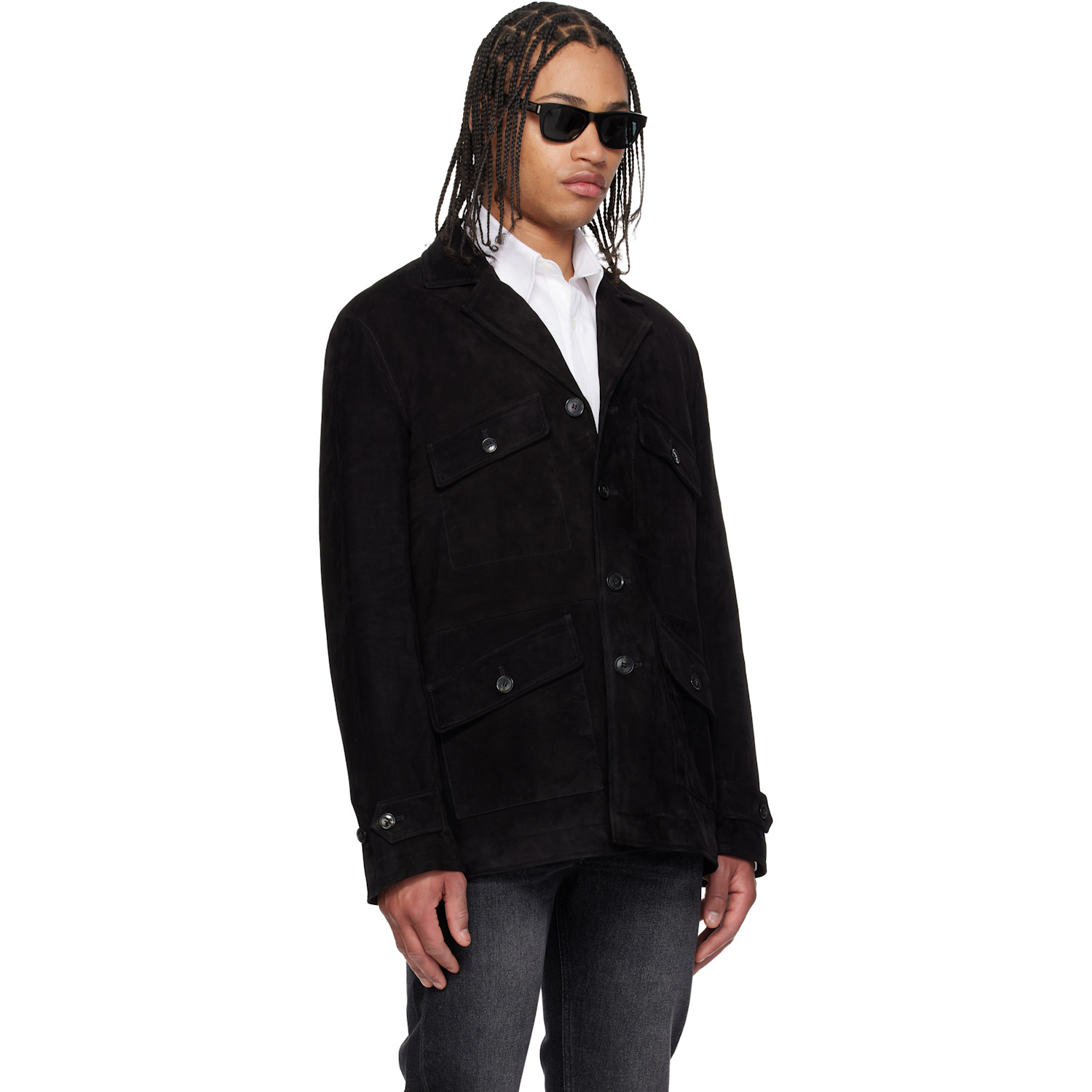  Paul Smith Black Field Suede Jacket 