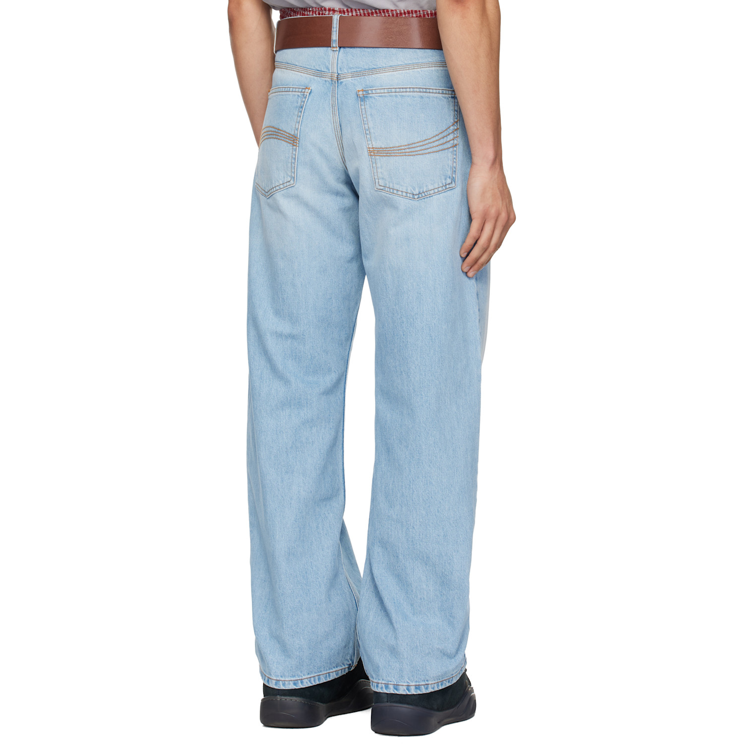  Erl Blue Woven Jeans 