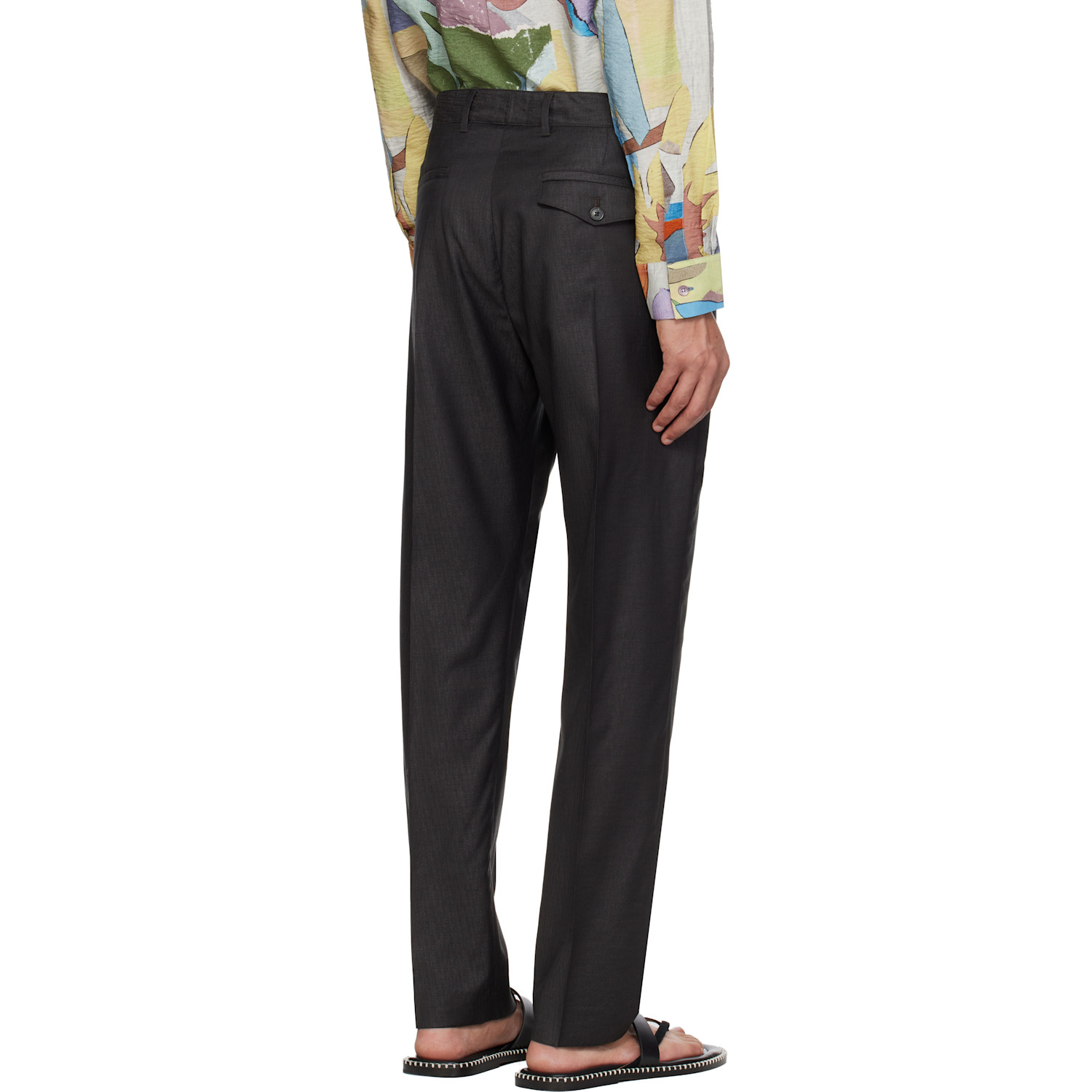  Paul Smith Brown Pleated Trousers 