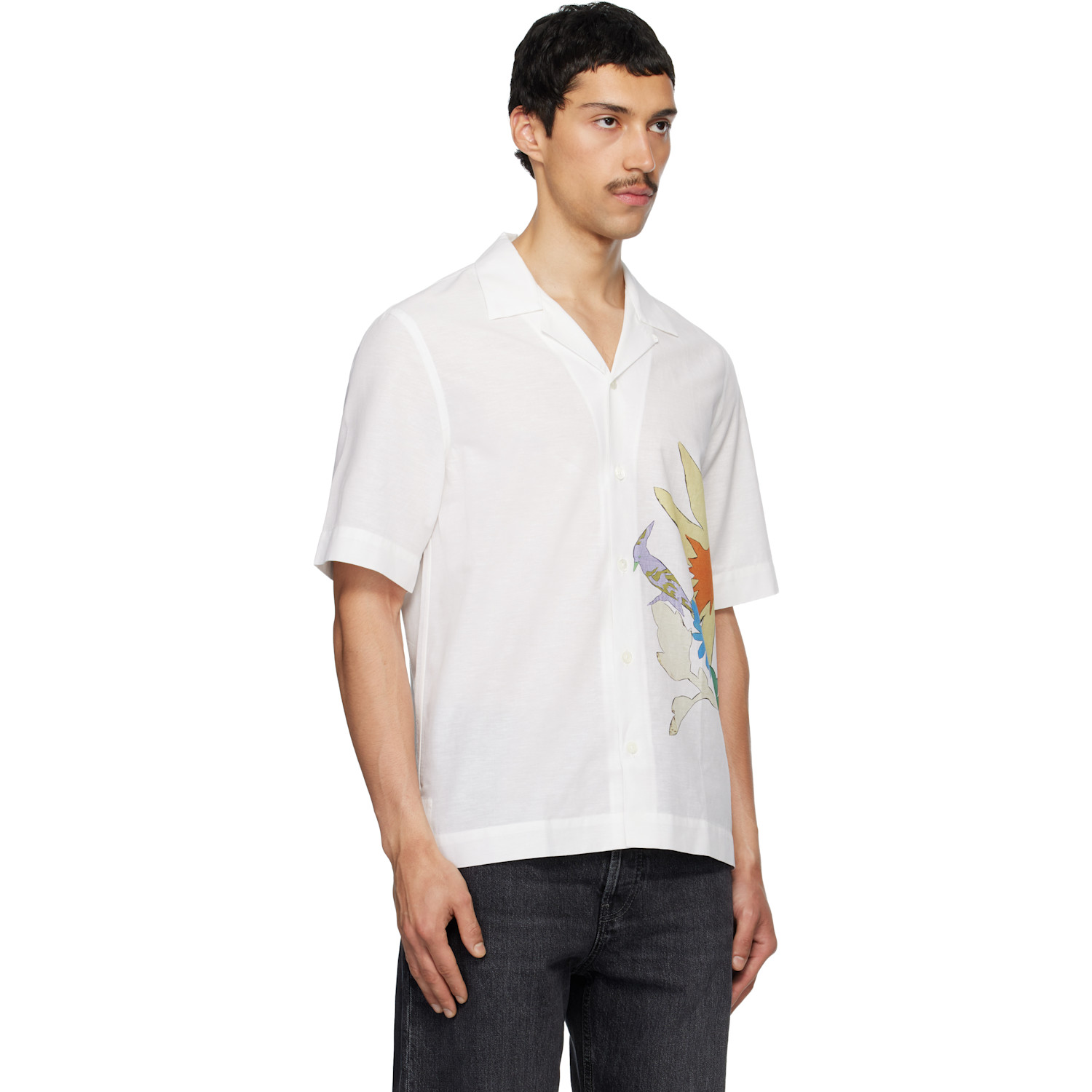  Paul Smith Off-white Short Sleeve Regular Fit Shirt 