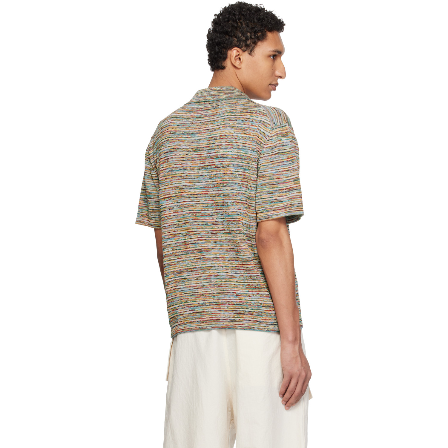  Paul Smith Multicolor 'signature Stripe' Knitted Cotton Shirt 