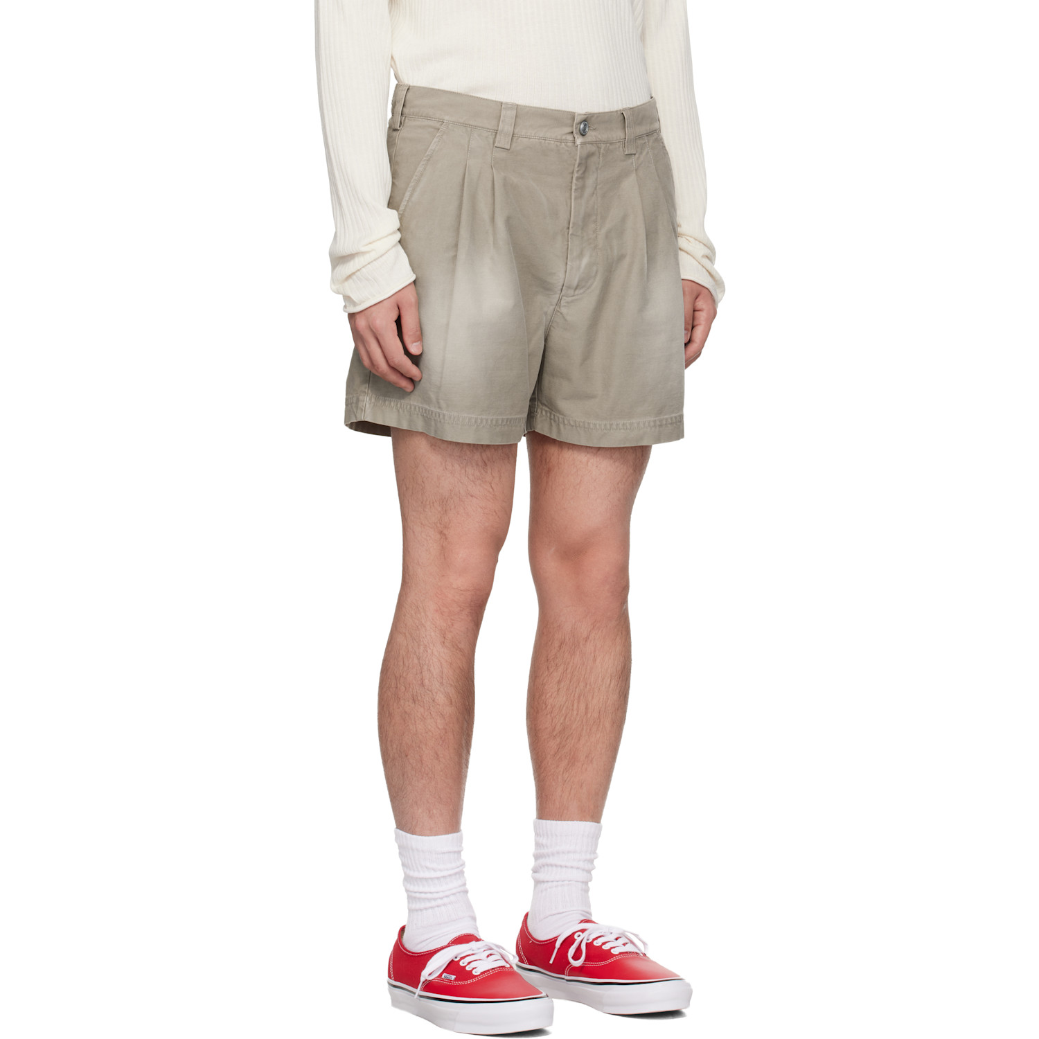  Erl Taupe Short Woven Shorts 