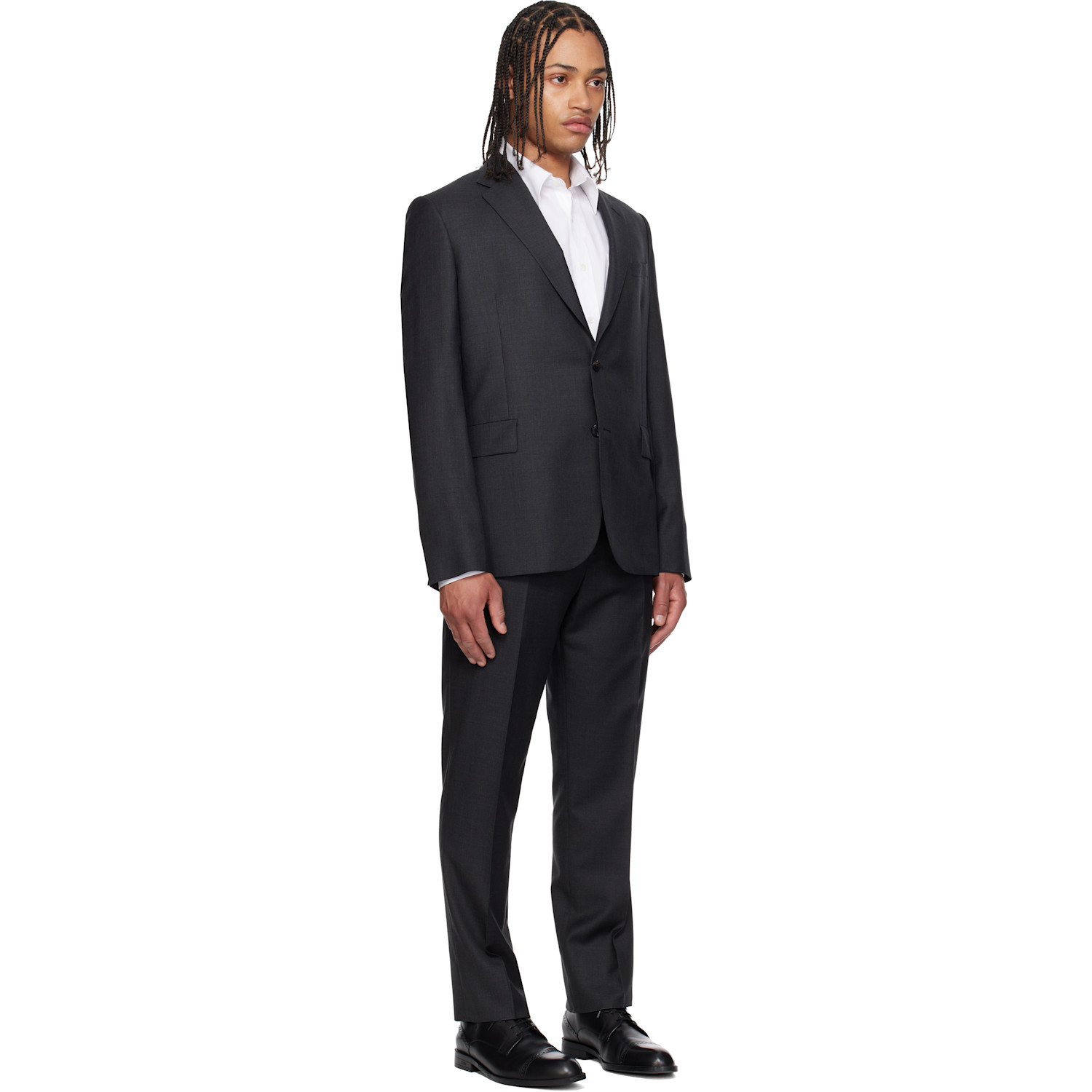  Paul Smith Black Tailored Two Button Suit 