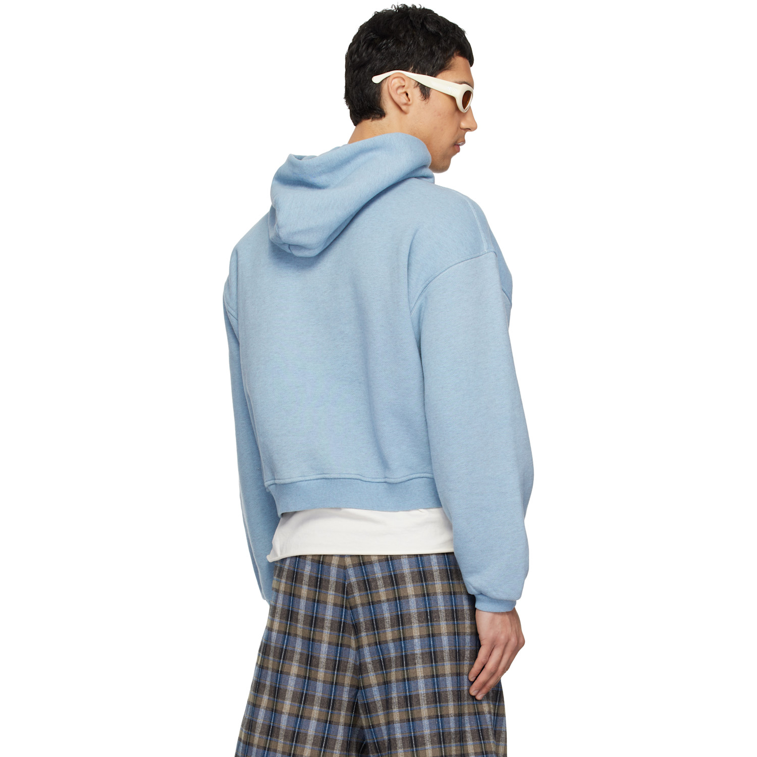  Erl Blue Heathered Hoodie 
