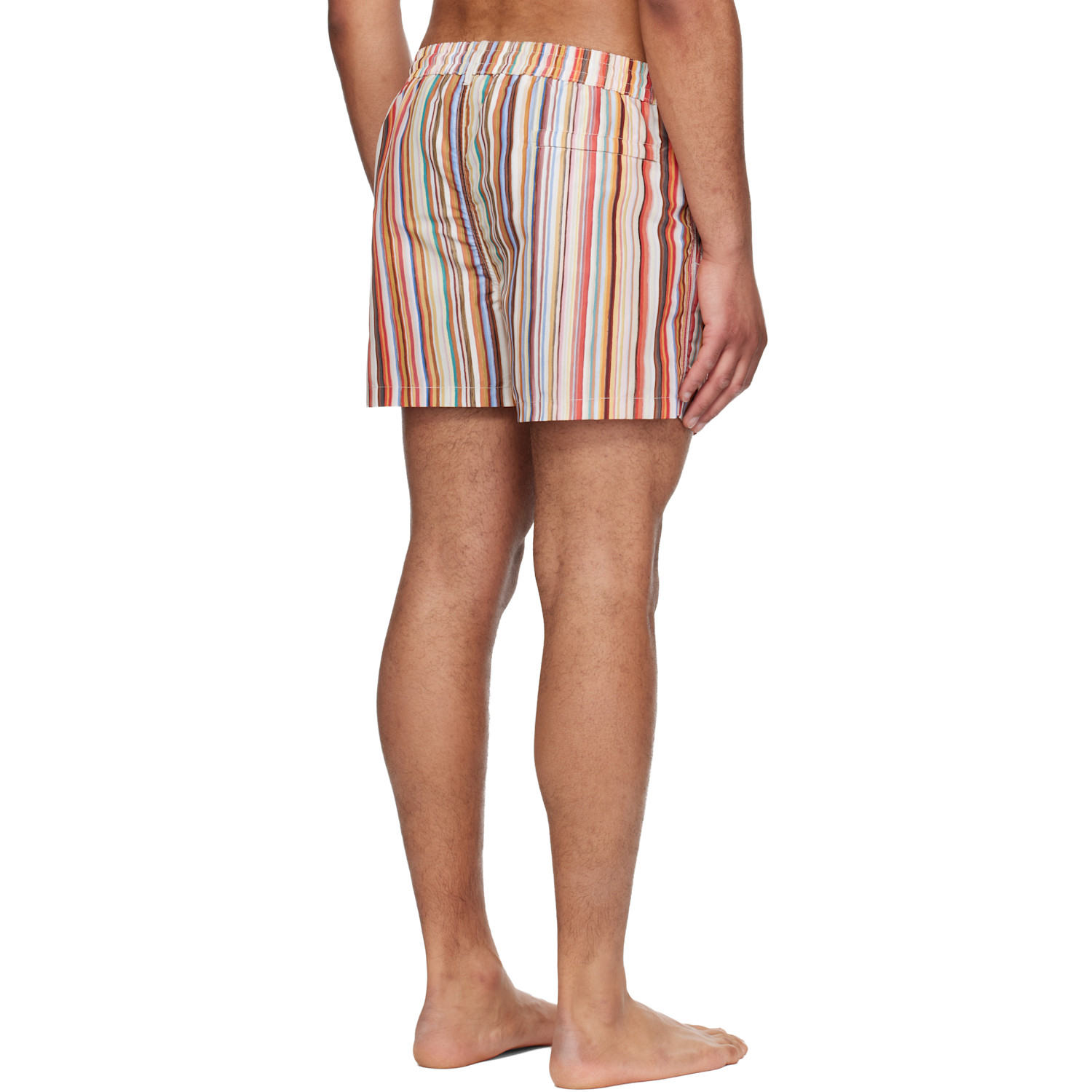  Paul Smith Multicolor 'painted Signature Stripe' Swim Shorts 