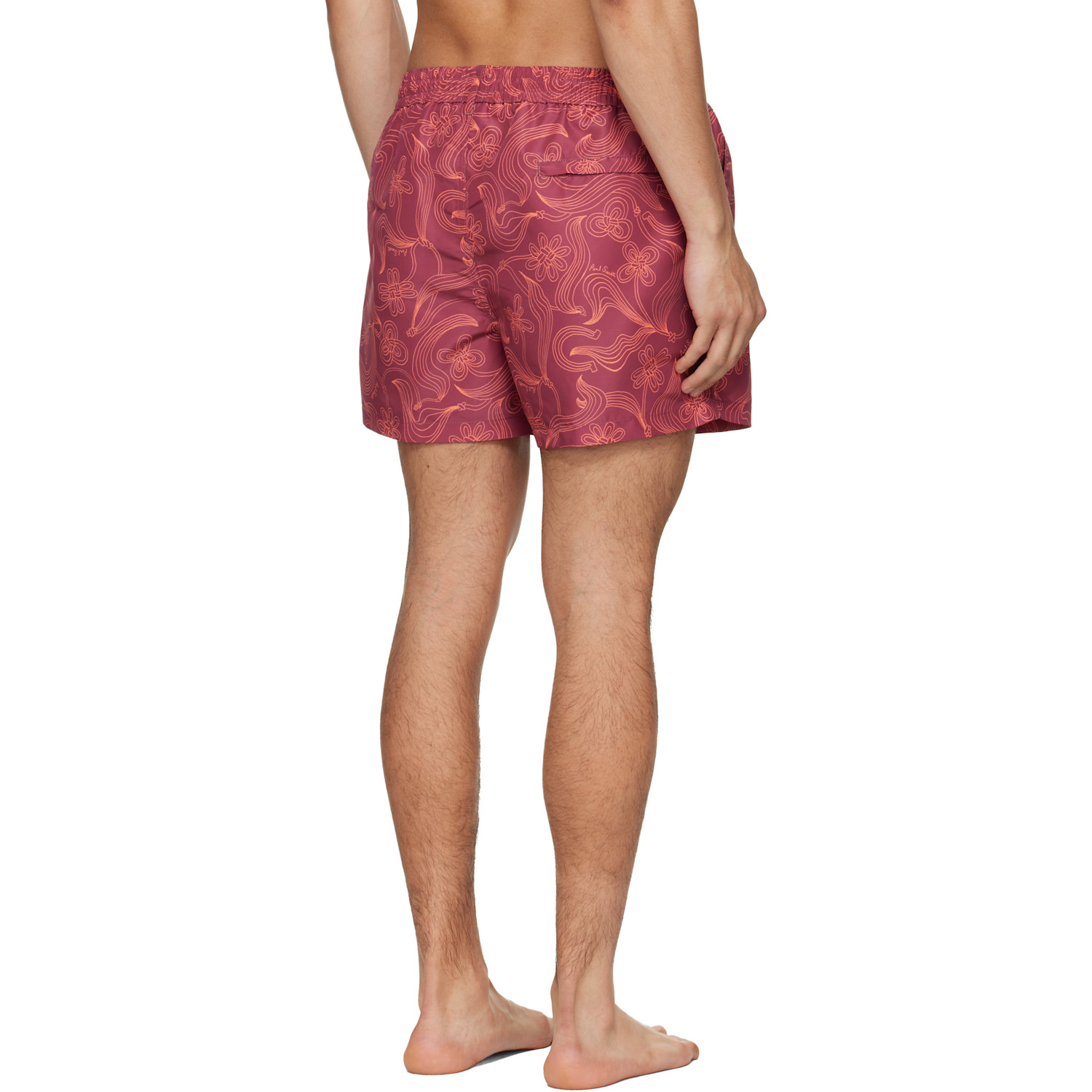  Paul Smith Burgundy Knots Swim Shorts 