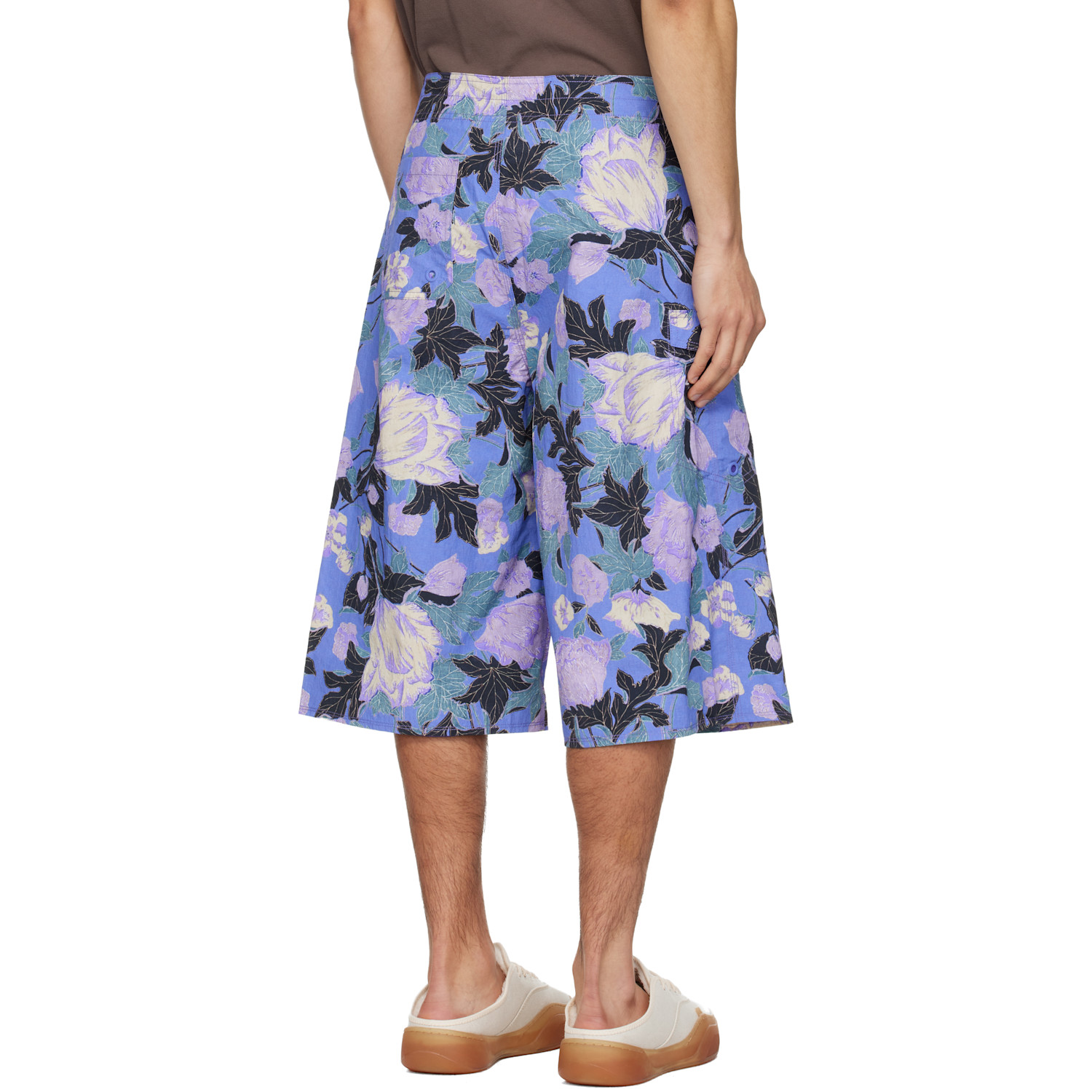  Erl Purple Printed Shorts 