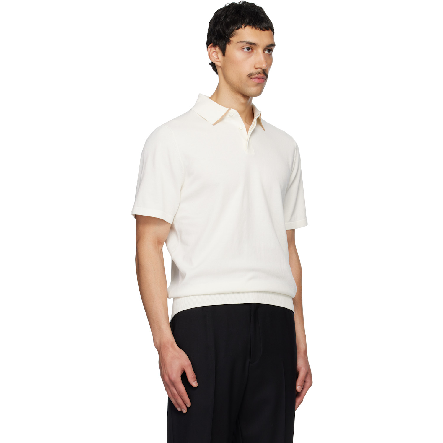  Paul Smith Off-white Short Sleeve Polo 