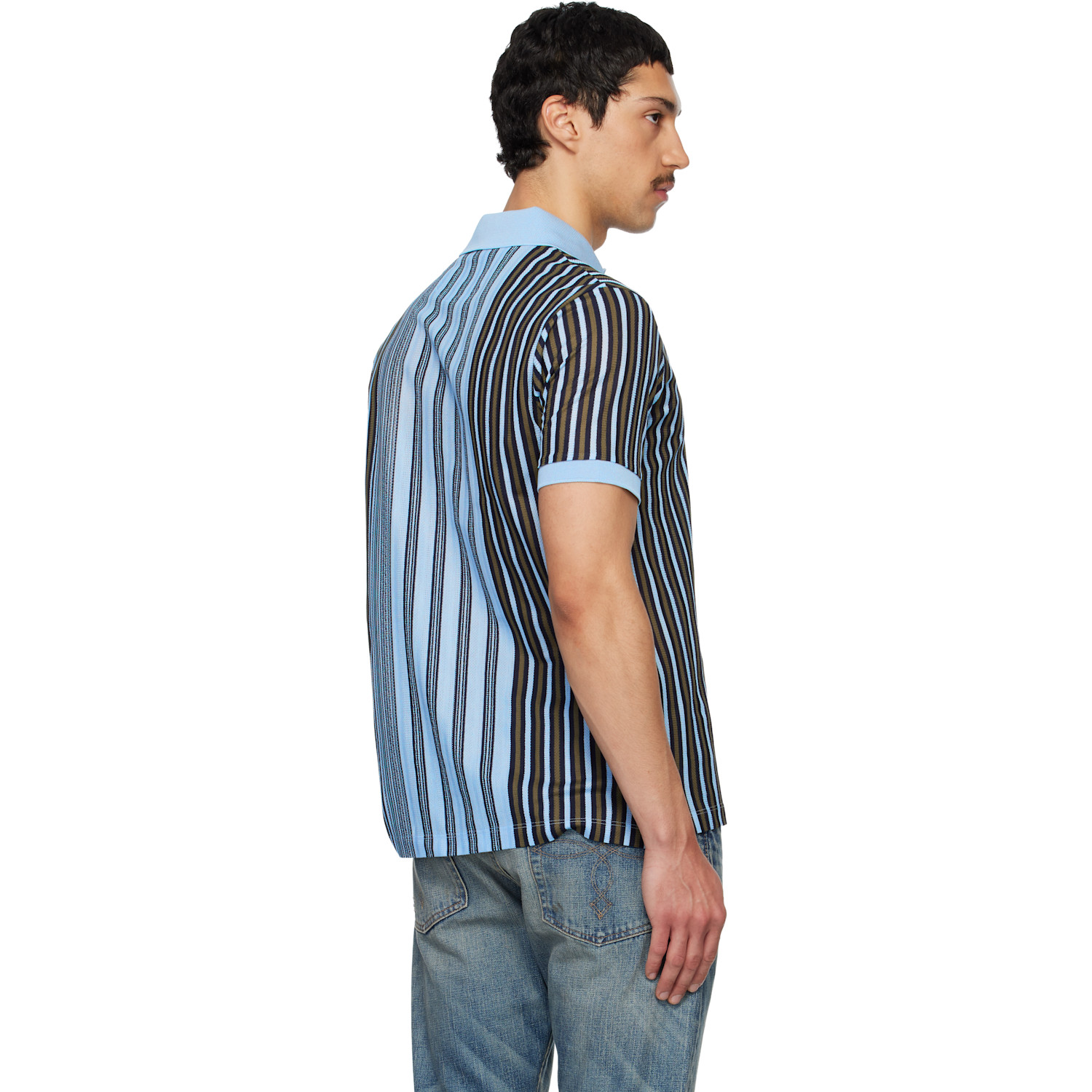  Paul Smith Blue Deck Stripe Polo 