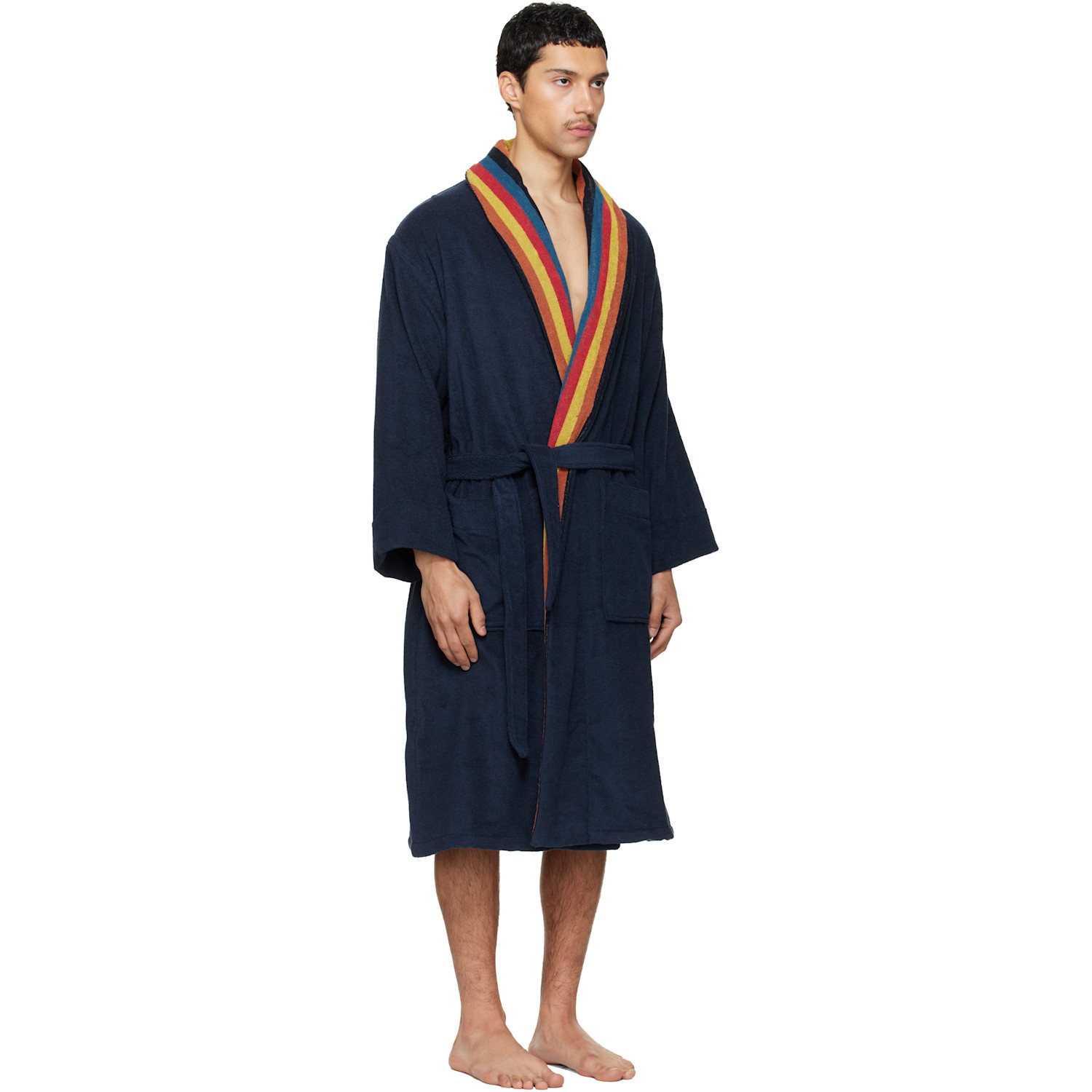  Paul Smith Navy 'artist Stripe' Robe 