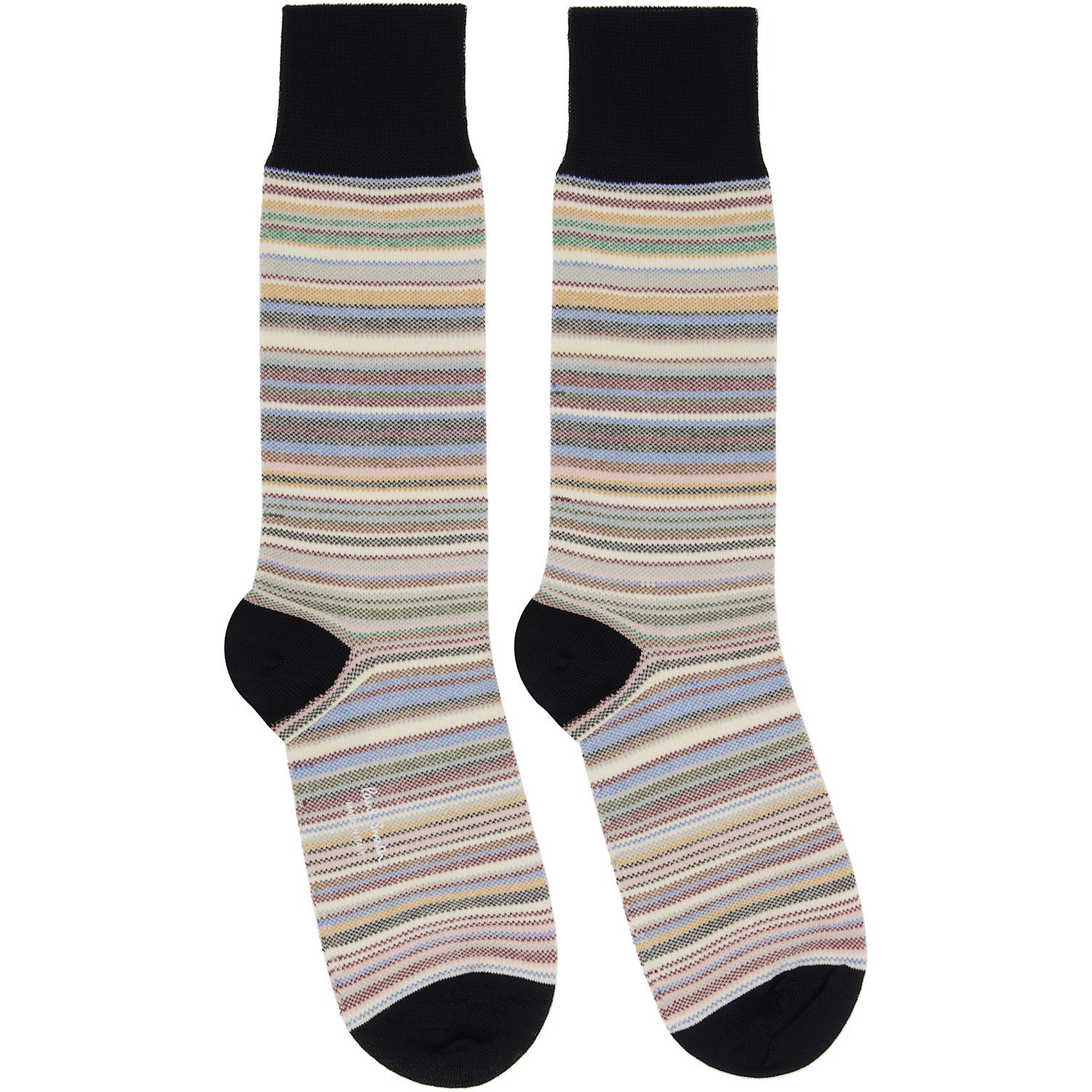  Paul Smith Three-pack Multicolor Signature Socks 