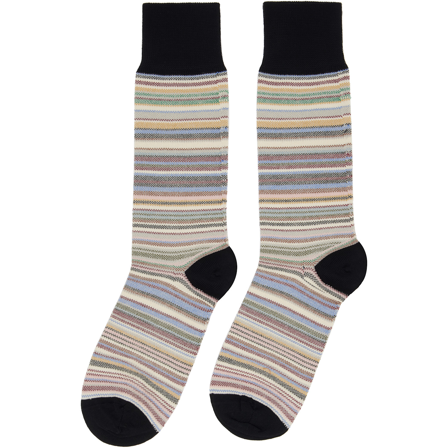  Paul Smith Three-pack Multicolor Signature Socks 