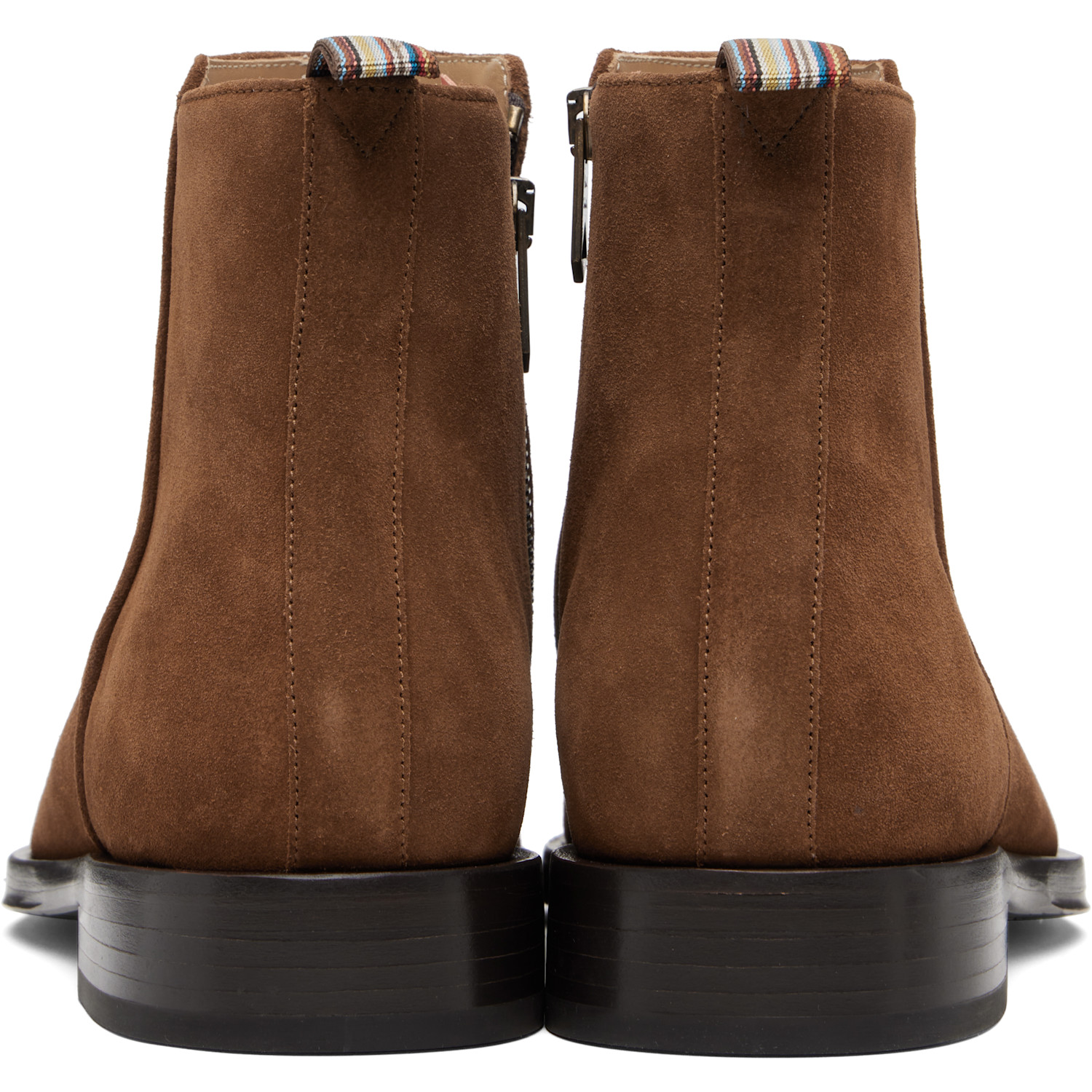  Paul Smith Brown Suede 'bronson' Boots 