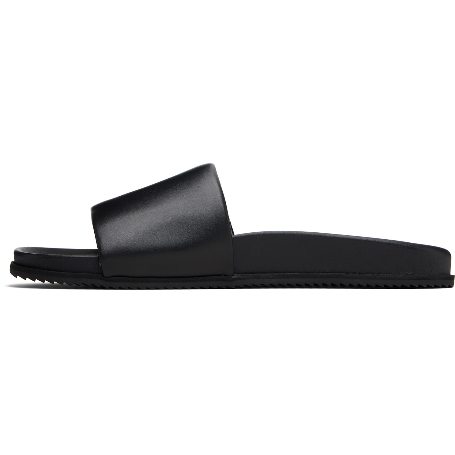  Paul Smith Black 'signature Stripe' Leather Bellagio Slides 