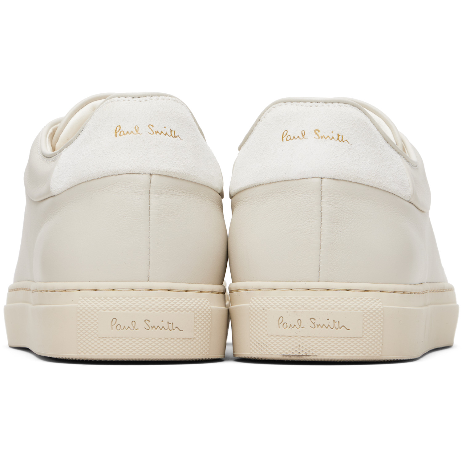  Paul Smith Off-white Leather 'basso' Sneakers 