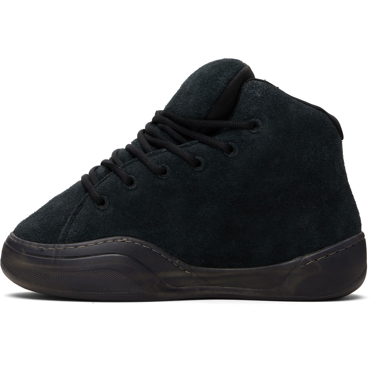  Erl Black Vamp High Sneakers 
