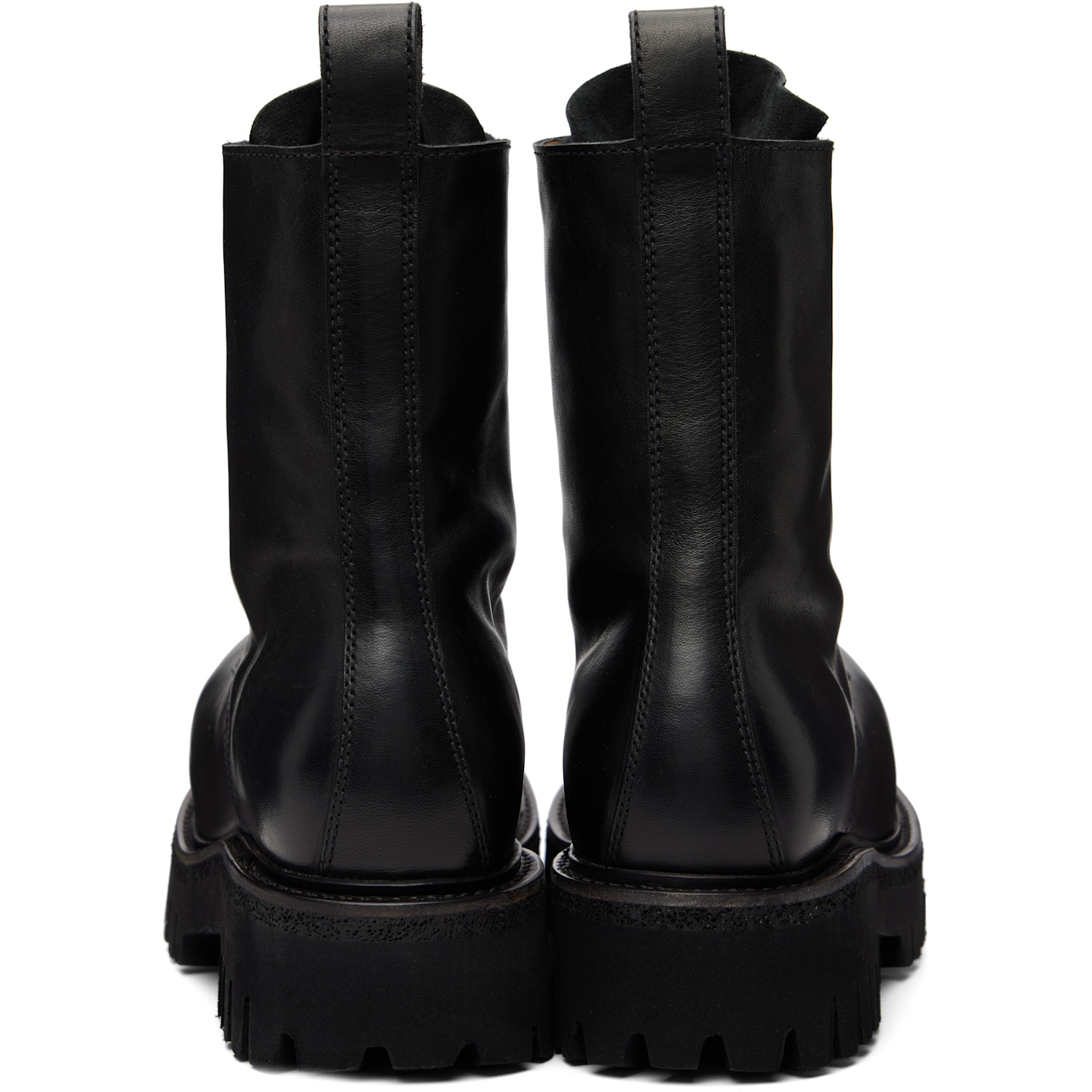  A Diciannoveventitre Black Horse Octa Combat Boots 