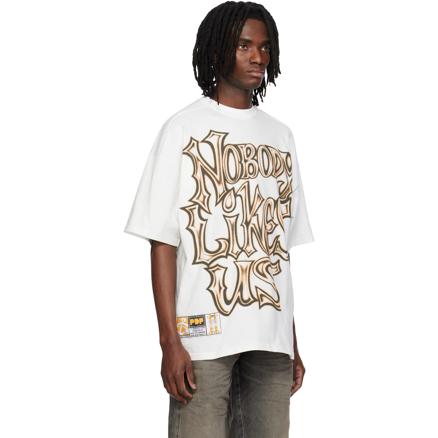 Pdf White The Boy 'nobody Like Us' T-shirt 